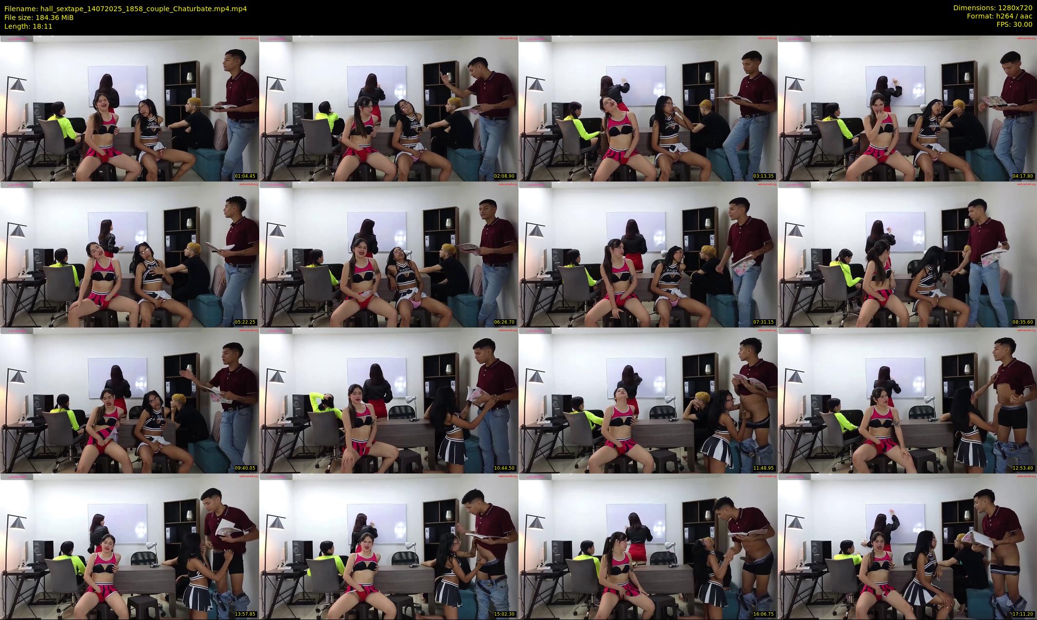 hall_sextape — 19 minute Chaturbate couple cam show recording, 720p, Jul 14, 2025