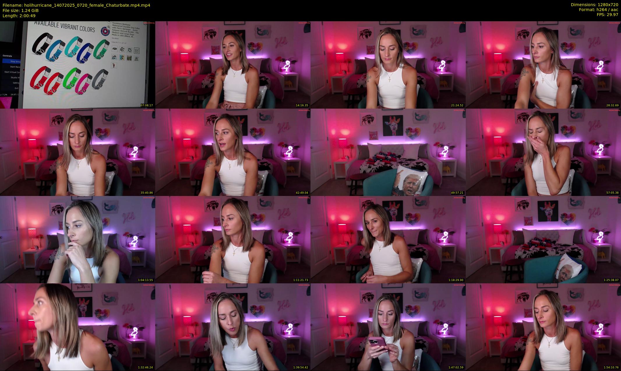 holihurricane — 121 minute Chaturbate female cam show recording, 720p, Jul 14, 2025