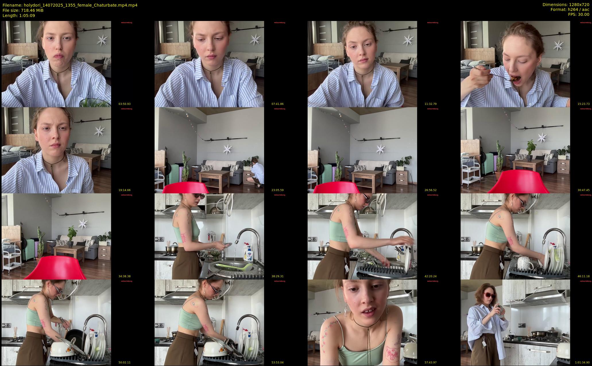 holydori — 66 minute Chaturbate female cam show recording, 720p, Jul 14, 2025
