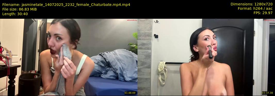 jasminetate — 31 minute Chaturbate female cam show recording, 720p, Jul 14, 2025