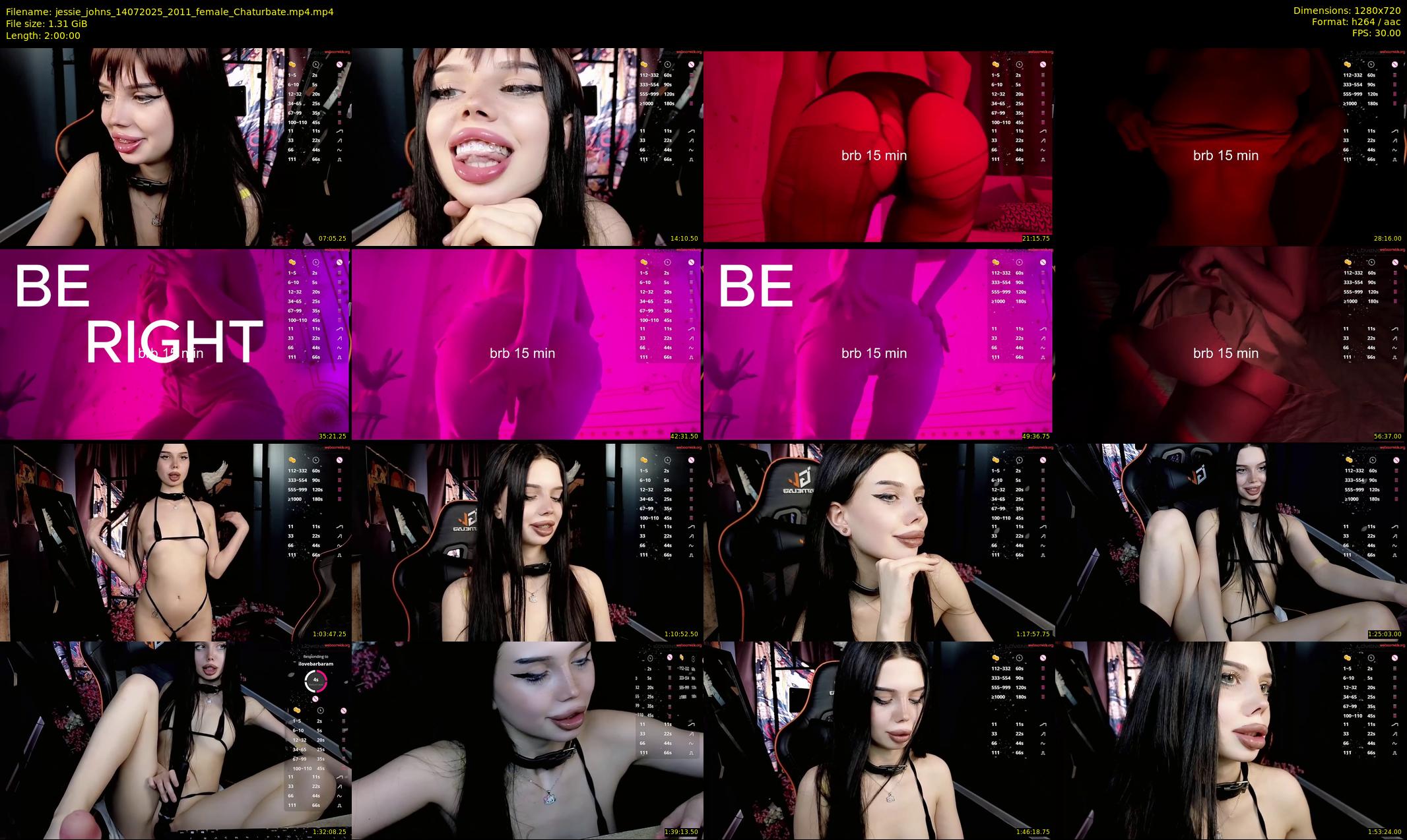 jessie_johns — 120 minute Chaturbate female cam show recording, 720p, Jul 14, 2025