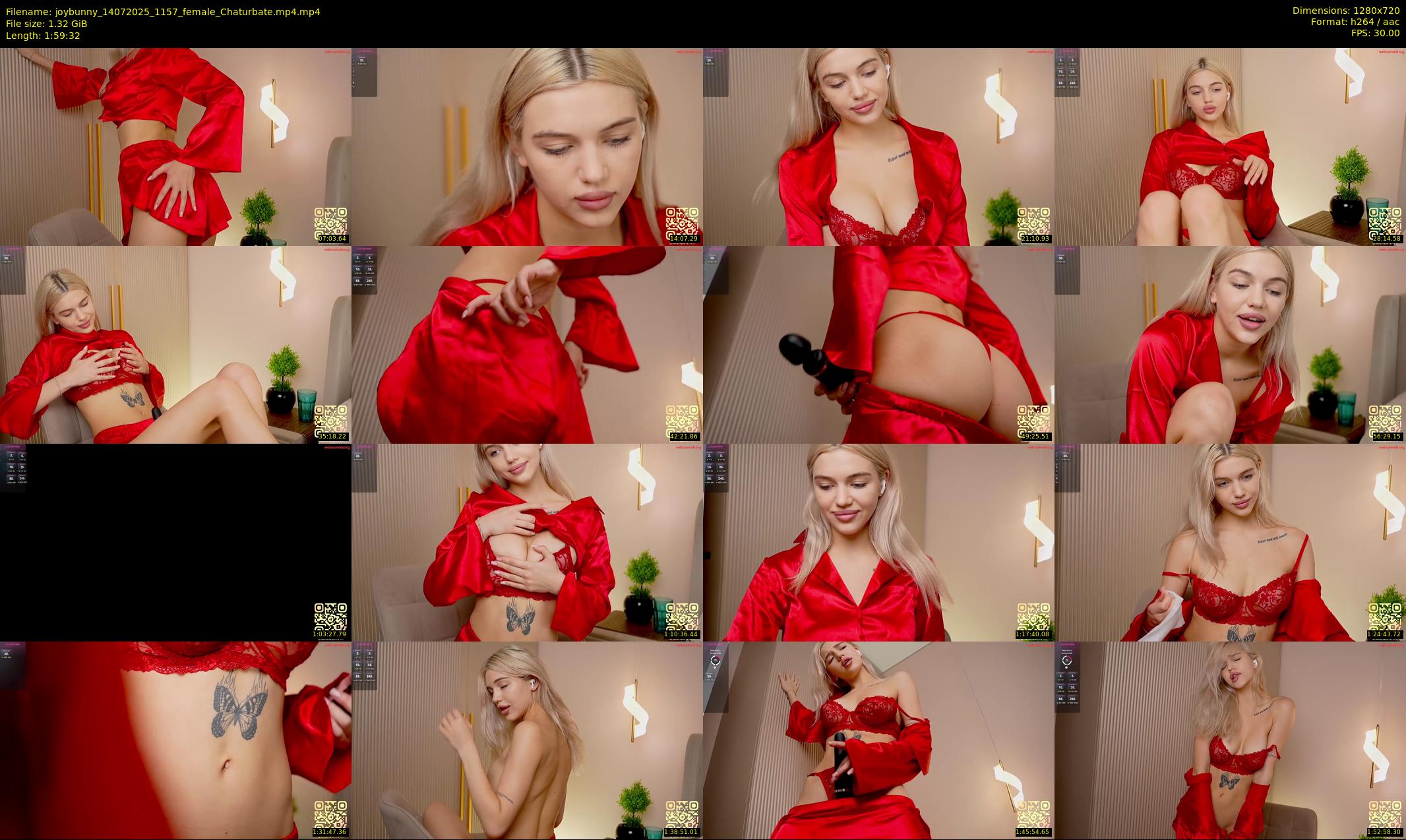 joybunny — 120 minute Chaturbate female cam show recording, 720p, Jul 14, 2025