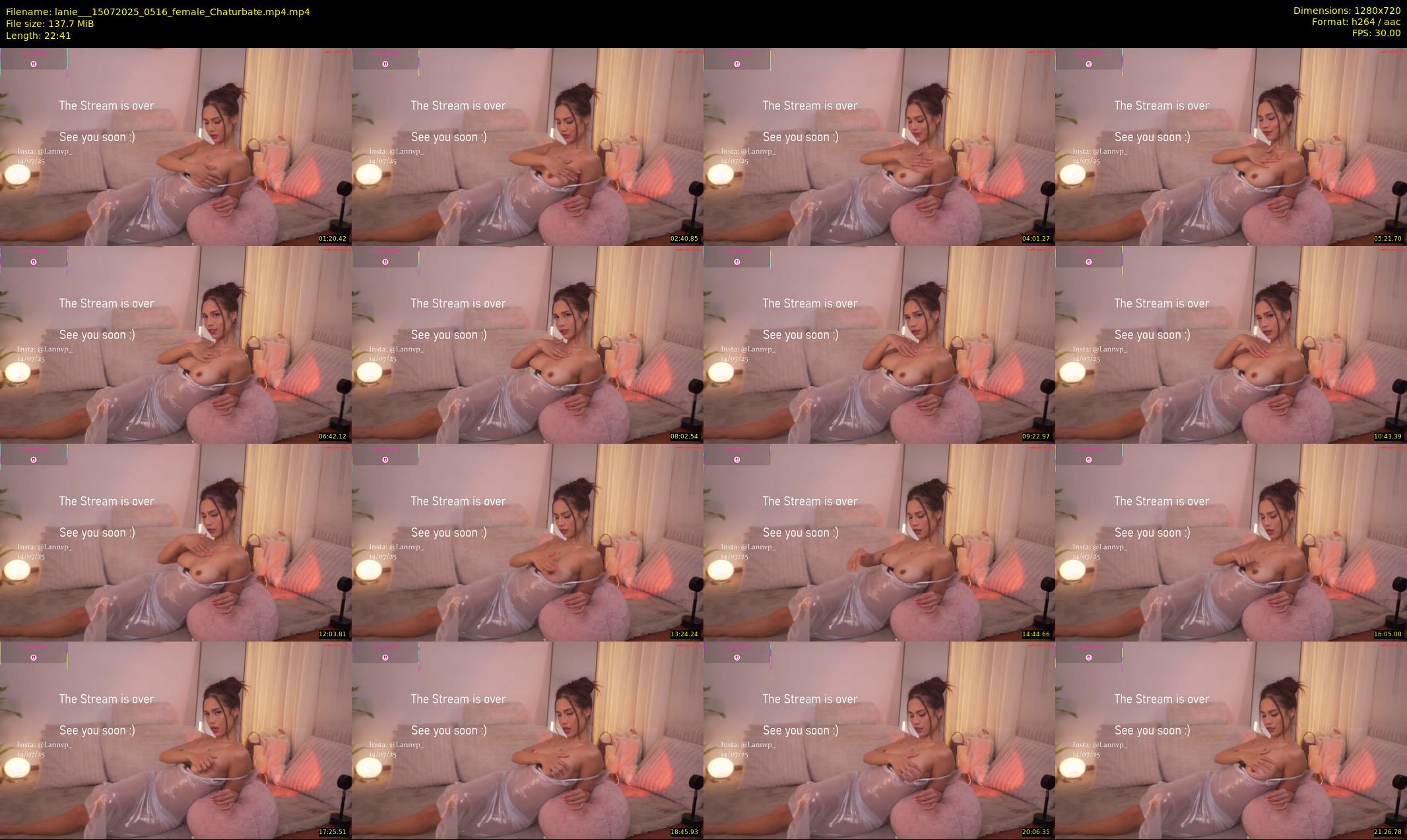 lanie__ — 23 minute Chaturbate female cam show recording, 720p, Jul 15, 2025