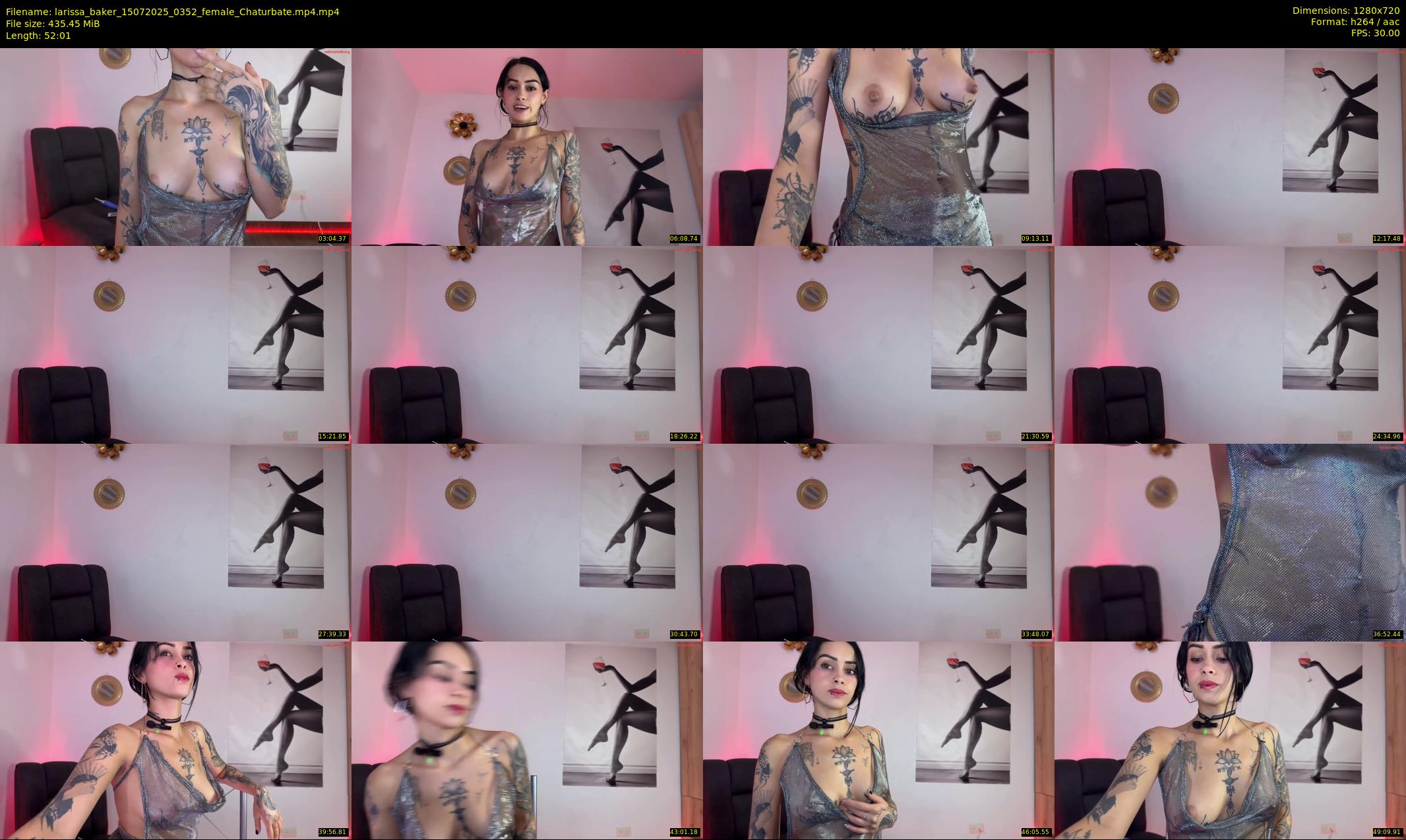 larissa_baker — 53 minute Chaturbate female cam show recording, 720p, Jul 15, 2025