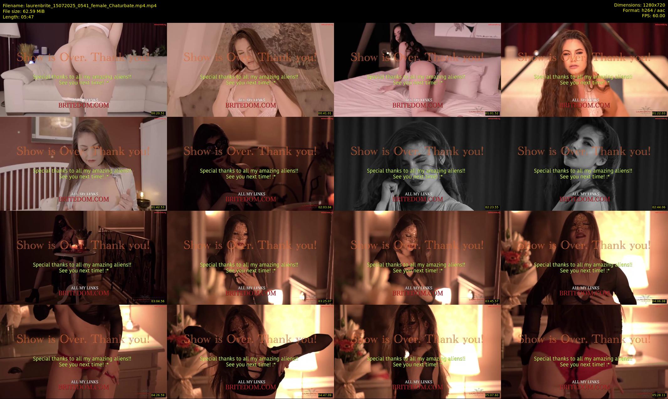 laurenbrite — 6 minute Chaturbate female cam show recording, 720p, Jul 15, 2025