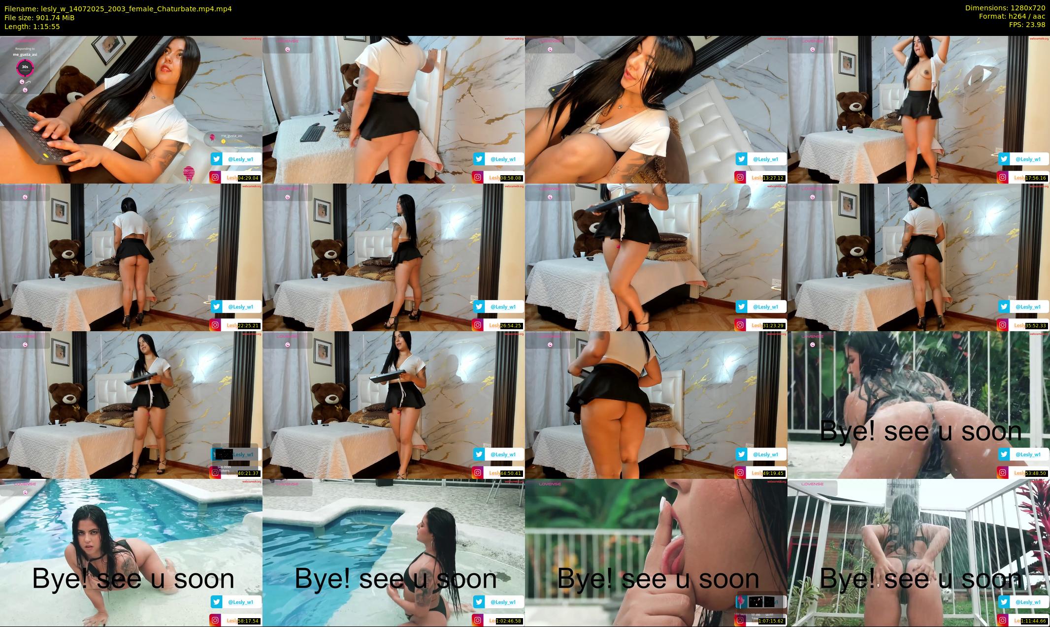 lesly_w — 76 minute Chaturbate female cam show recording, 720p, Jul 14, 2025