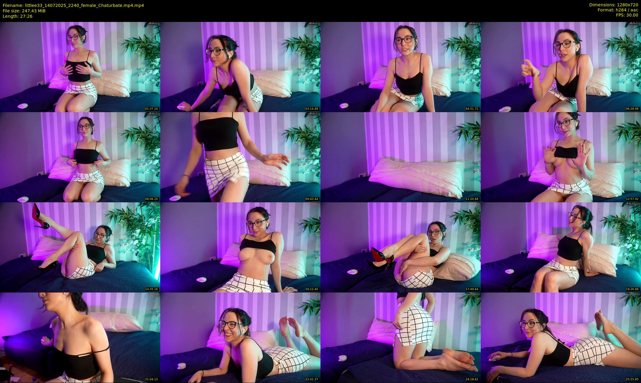 littlee33 — 28 minute Chaturbate female cam show recording, 720p, Jul 14, 2025
