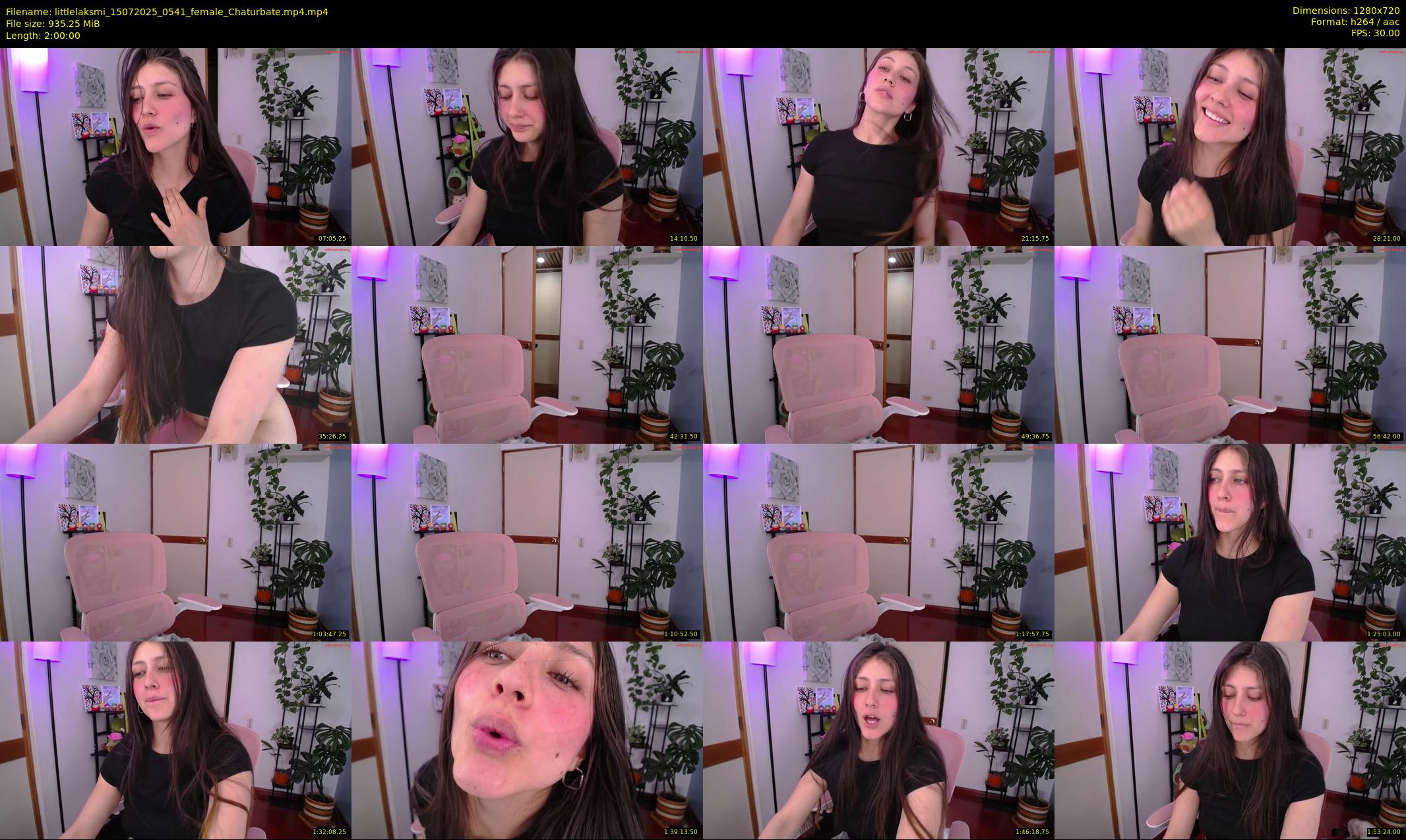 littlelaksmi — 120 minute Chaturbate female cam show recording, 720p, Jul 15, 2025