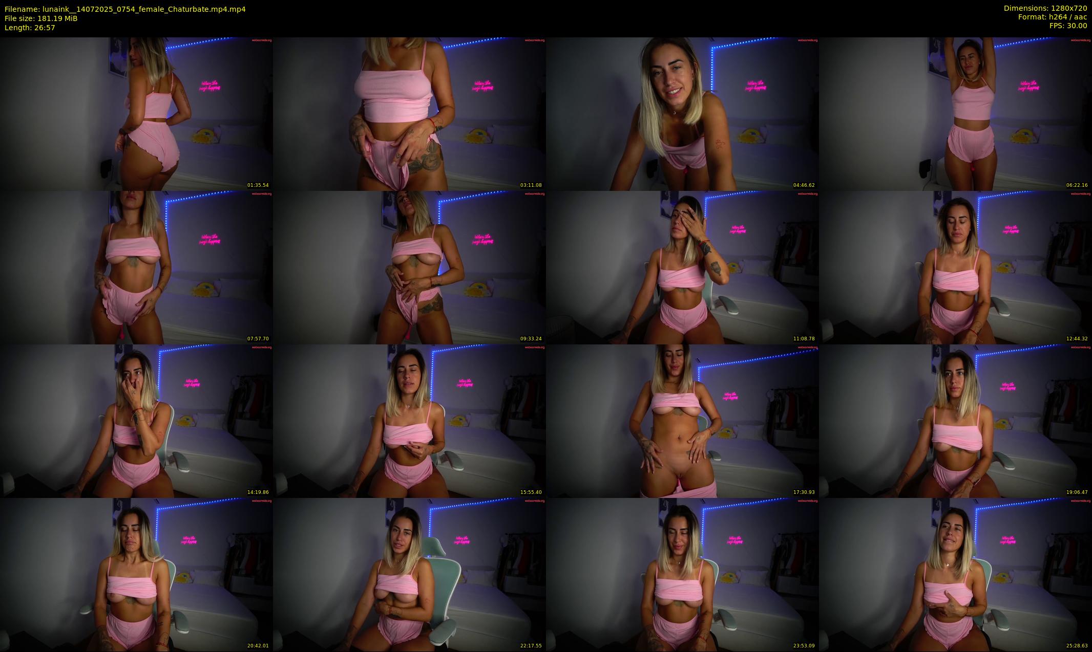 lunaink_ — 27 minute Chaturbate female cam show recording, 720p, Jul 14, 2025