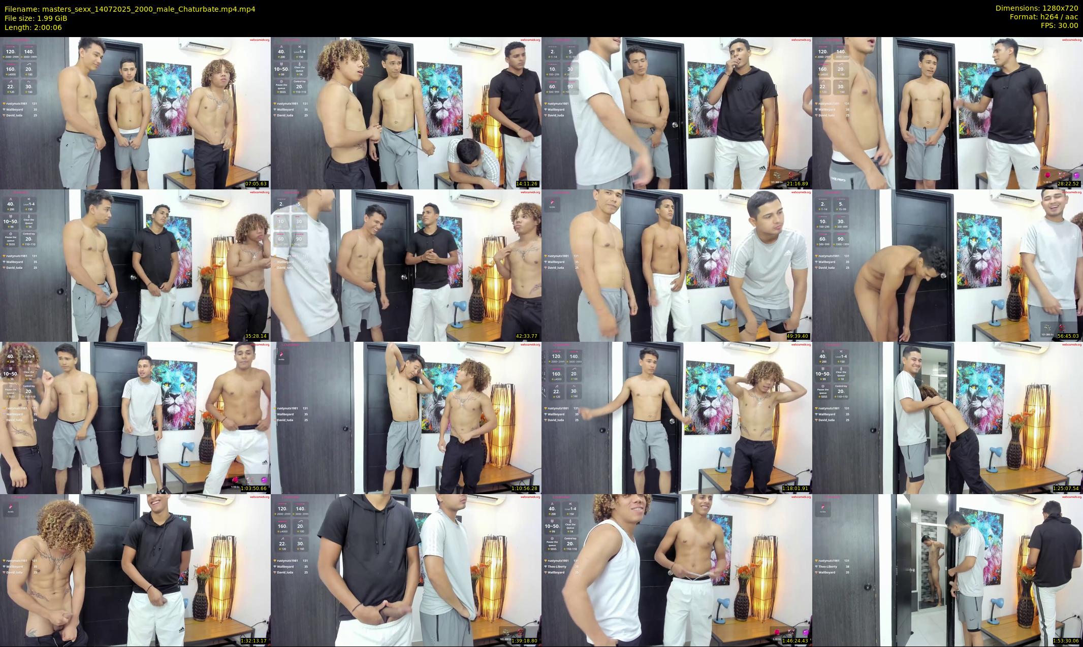 masters_sexx — 121 minute Chaturbate male cam show recording, 720p, Jul 14, 2025