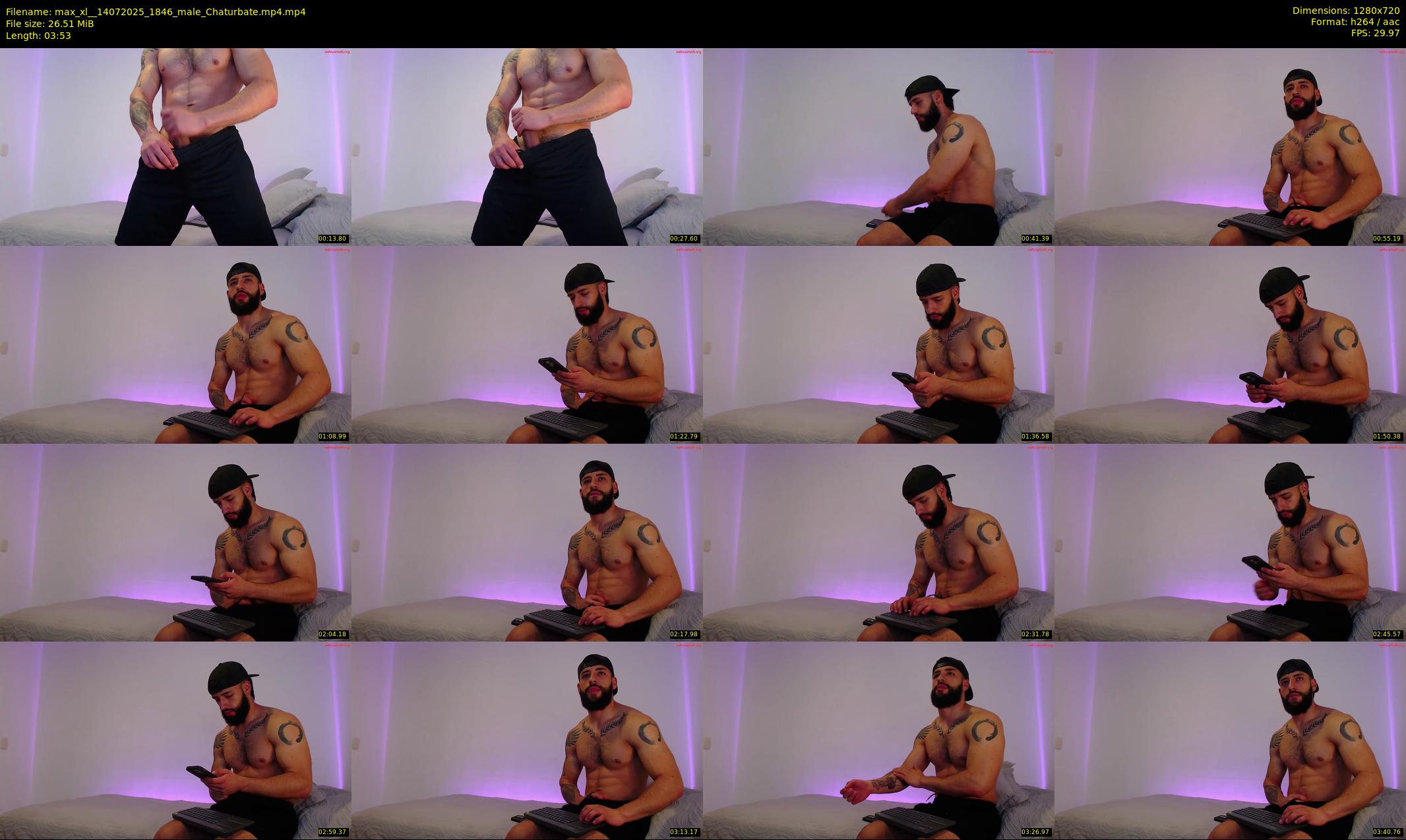 max_xl_ — 4 minute Chaturbate male cam show recording, 720p, Jul 14, 2025