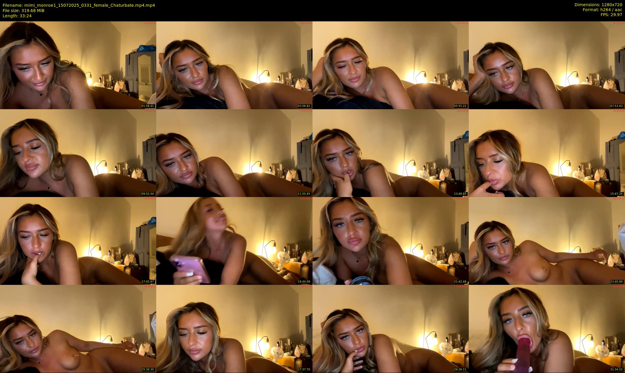 mimi_monroe1 — 34 minute Chaturbate female cam show recording, 720p, Jul 15, 2025