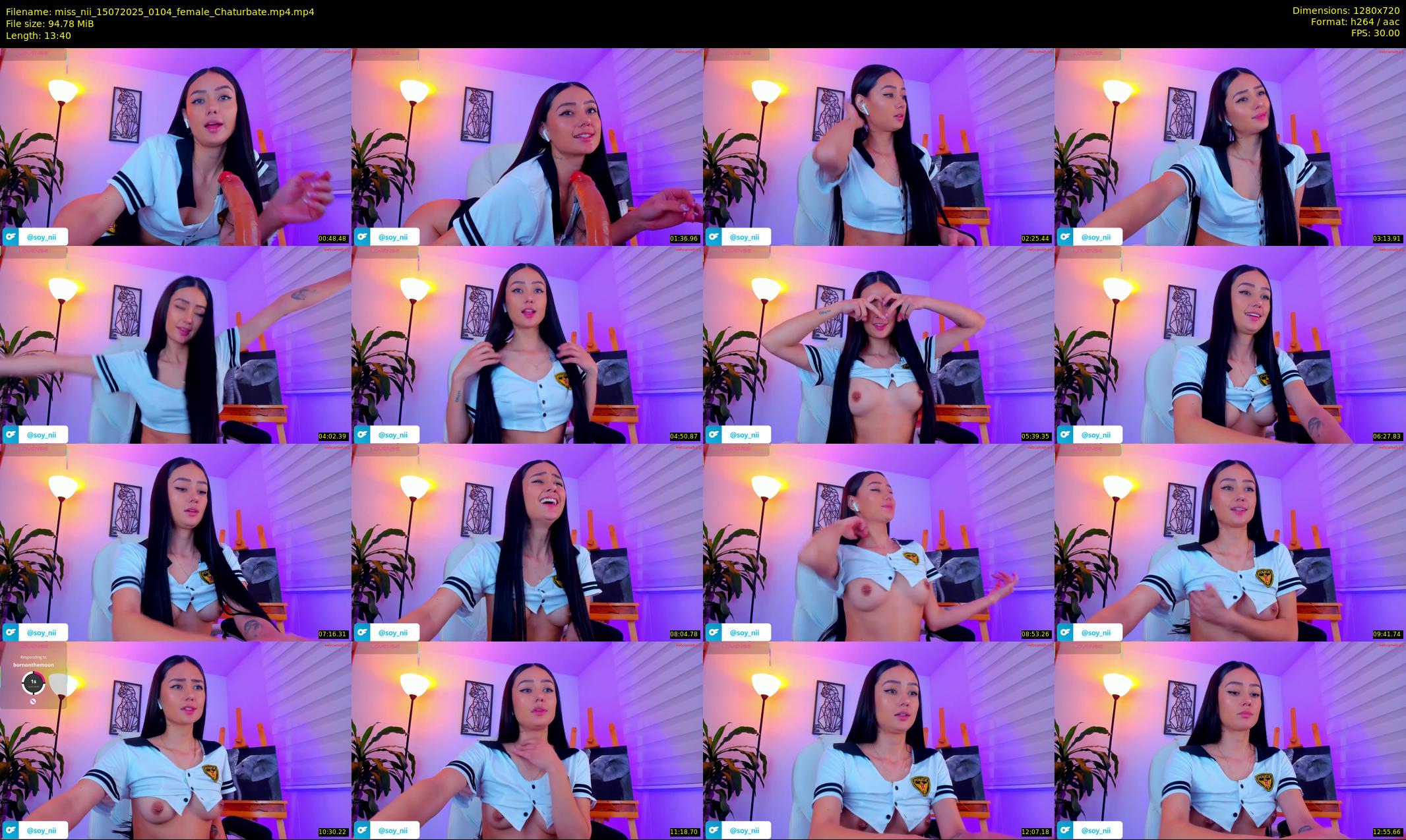 miss_nii — 14 minute Chaturbate female cam show recording, 720p, Jul 15, 2025