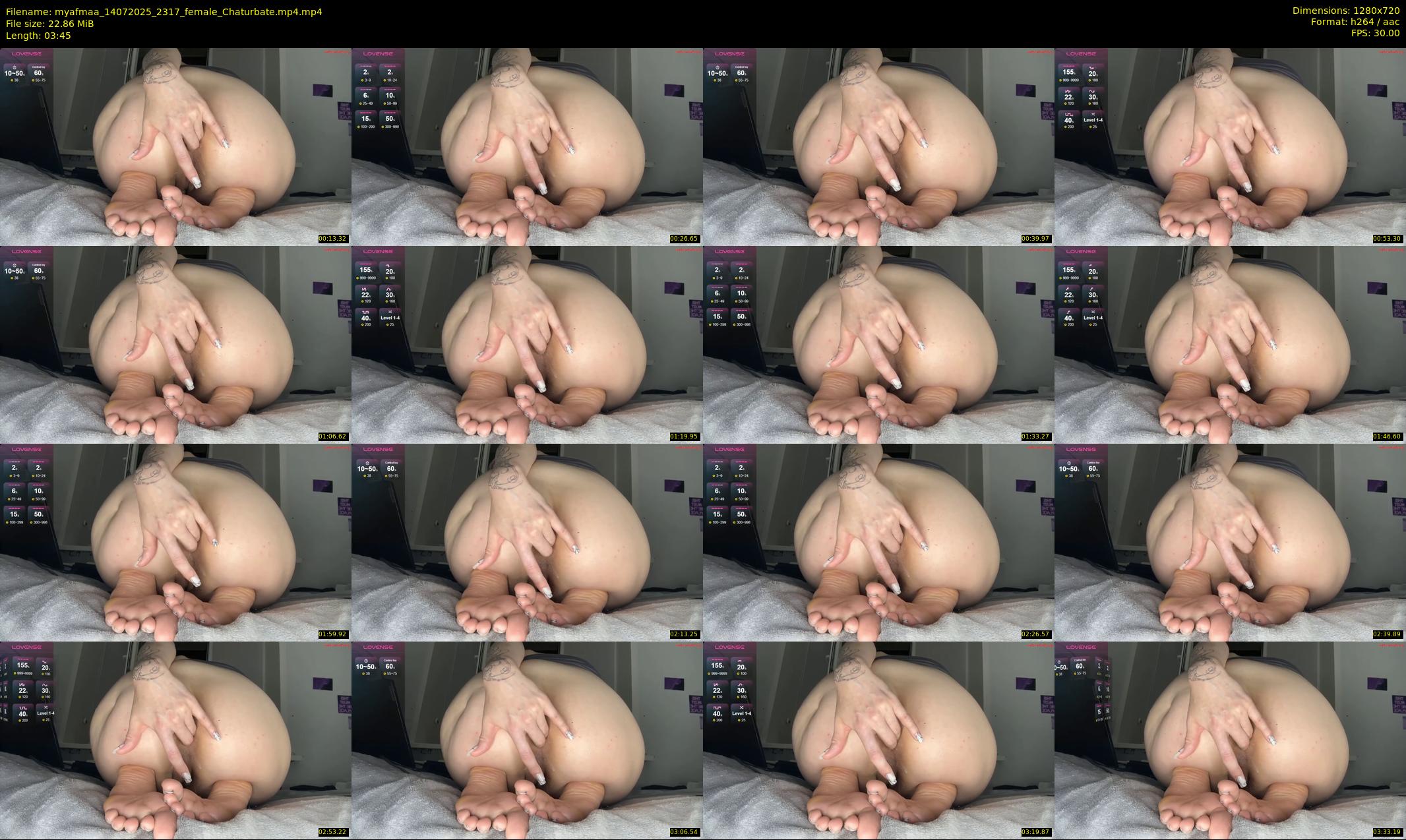 myafmaa — 4 minute Chaturbate female cam show recording, 720p, Jul 14, 2025