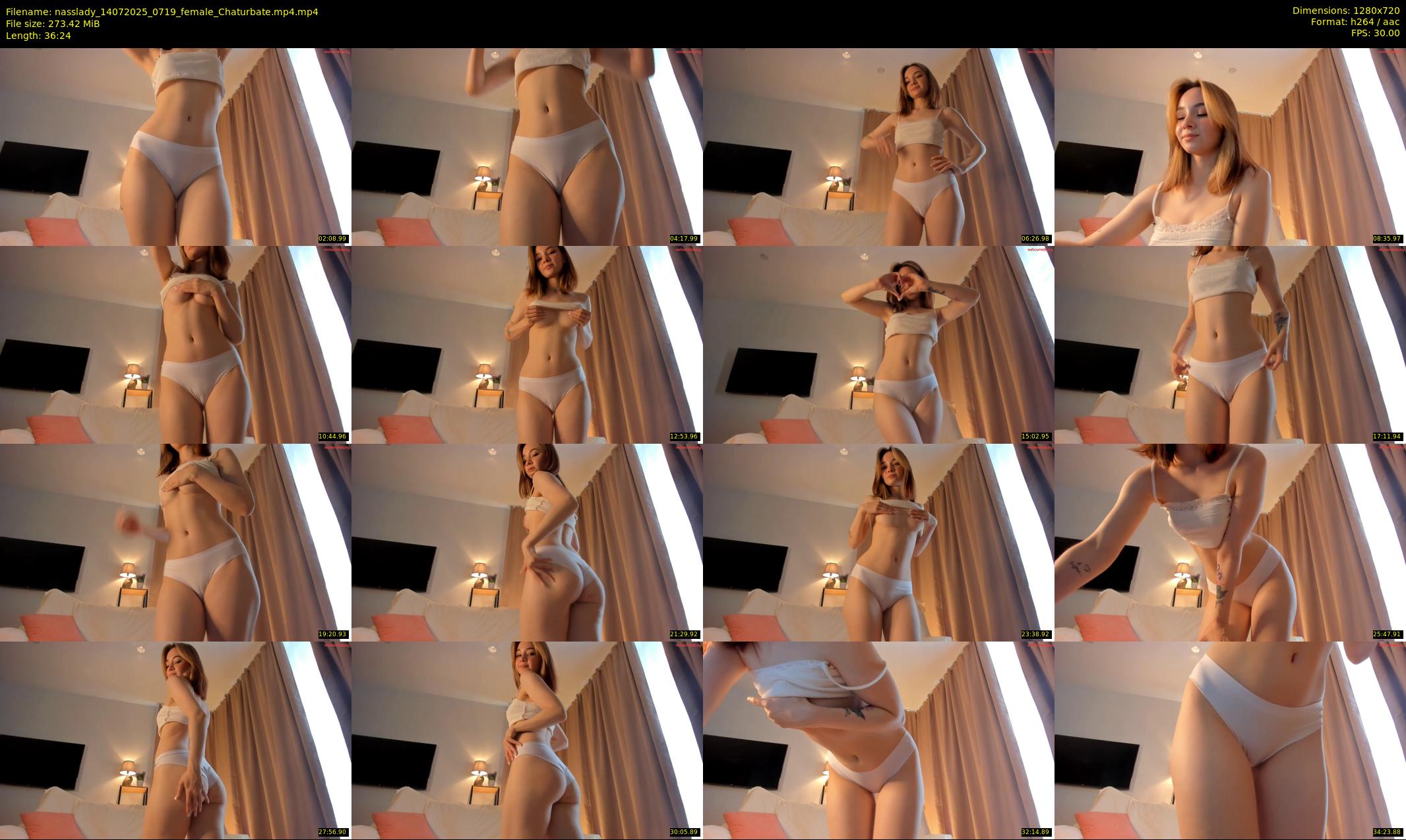 nasslady — 37 minute Chaturbate female cam show recording, 720p, Jul 14, 2025
