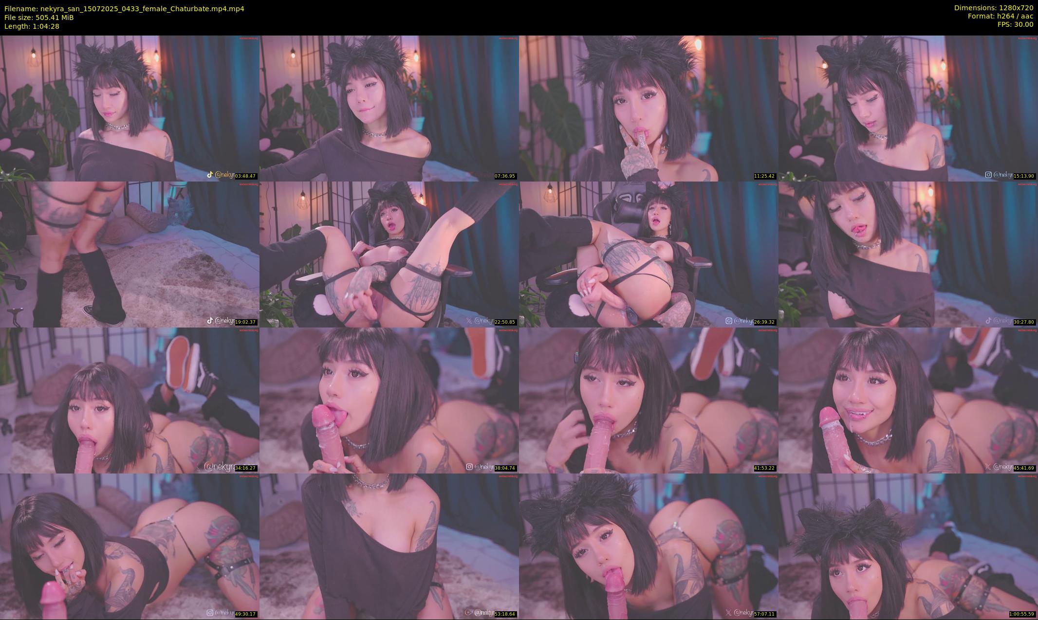 nekyra_san — 65 minute Chaturbate female cam show recording, 720p, Jul 15, 2025
