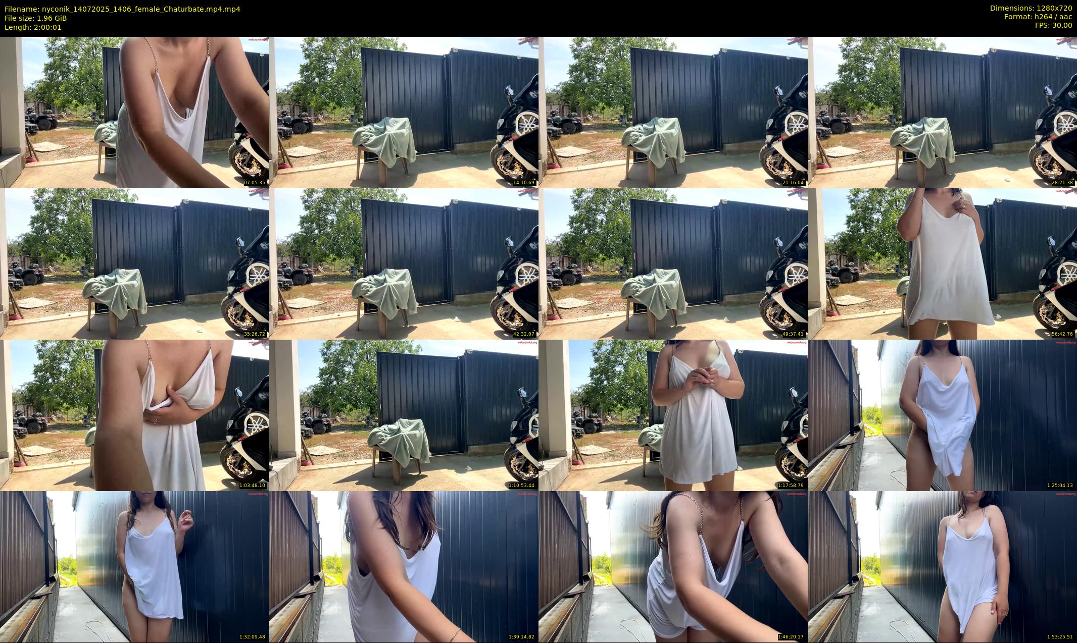 nyconik — 121 minute Chaturbate female cam show recording, 720p, Jul 14, 2025