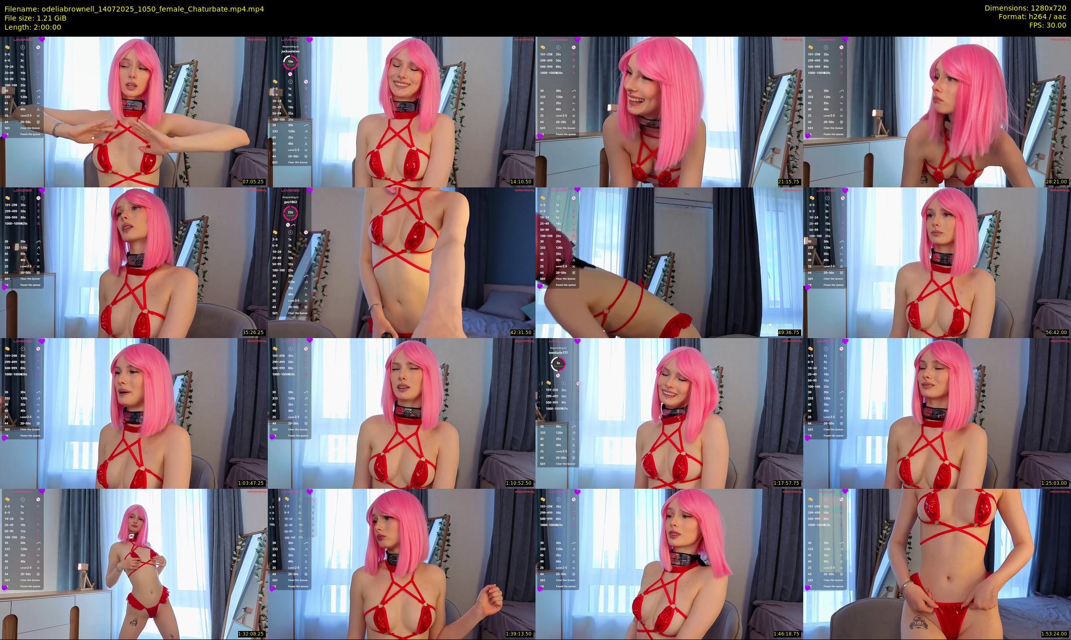 odeliabrownell — 120 minute Chaturbate female cam show recording, 720p, Jul 14, 2025