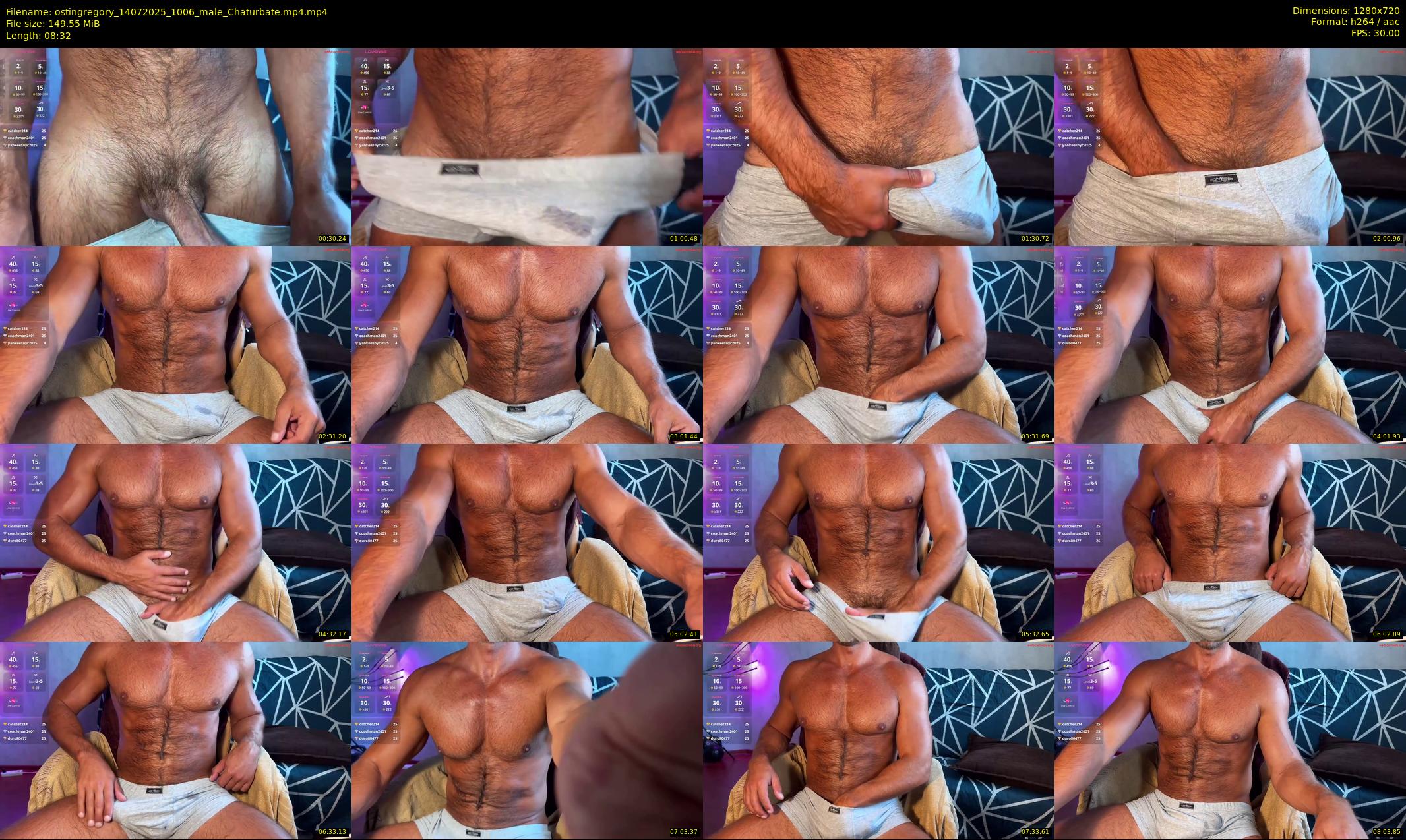 ostingregory — 9 minute Chaturbate male cam show recording, 720p, Jul 14, 2025