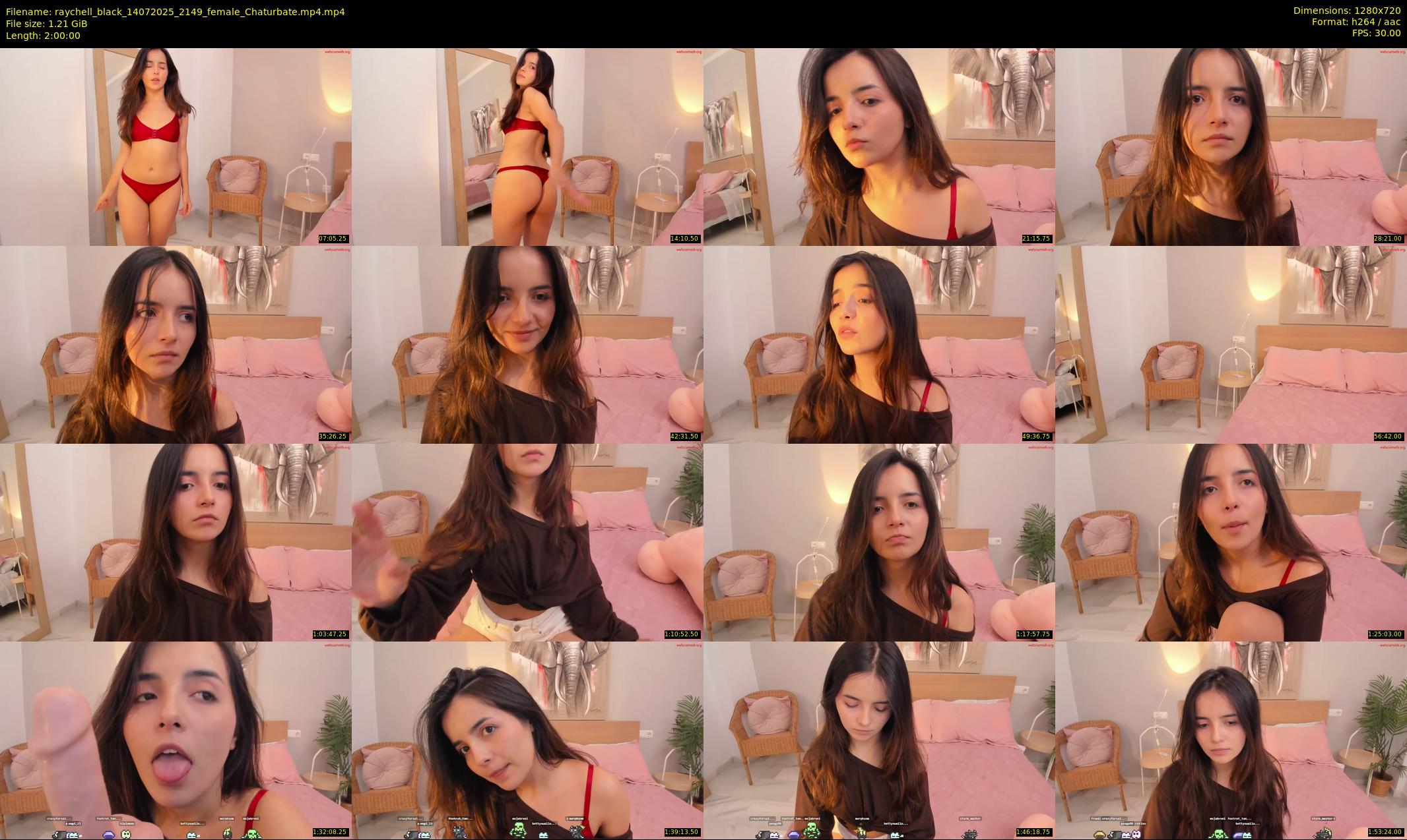 raychell_black — 120 minute Chaturbate female cam show recording, 720p, Jul 14, 2025