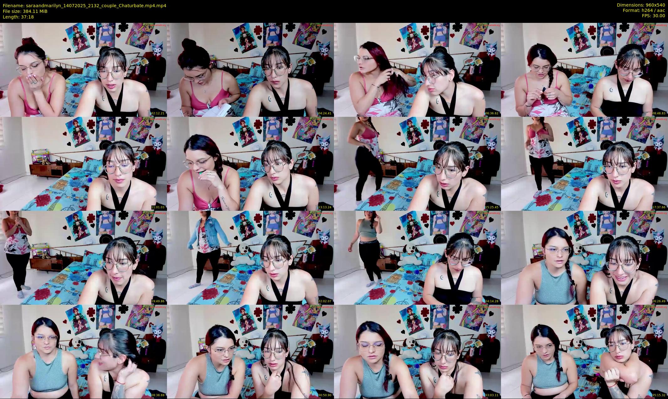 saraandmarilyn — 38 minute Chaturbate couple cam show recording, 480p, Jul 14, 2025