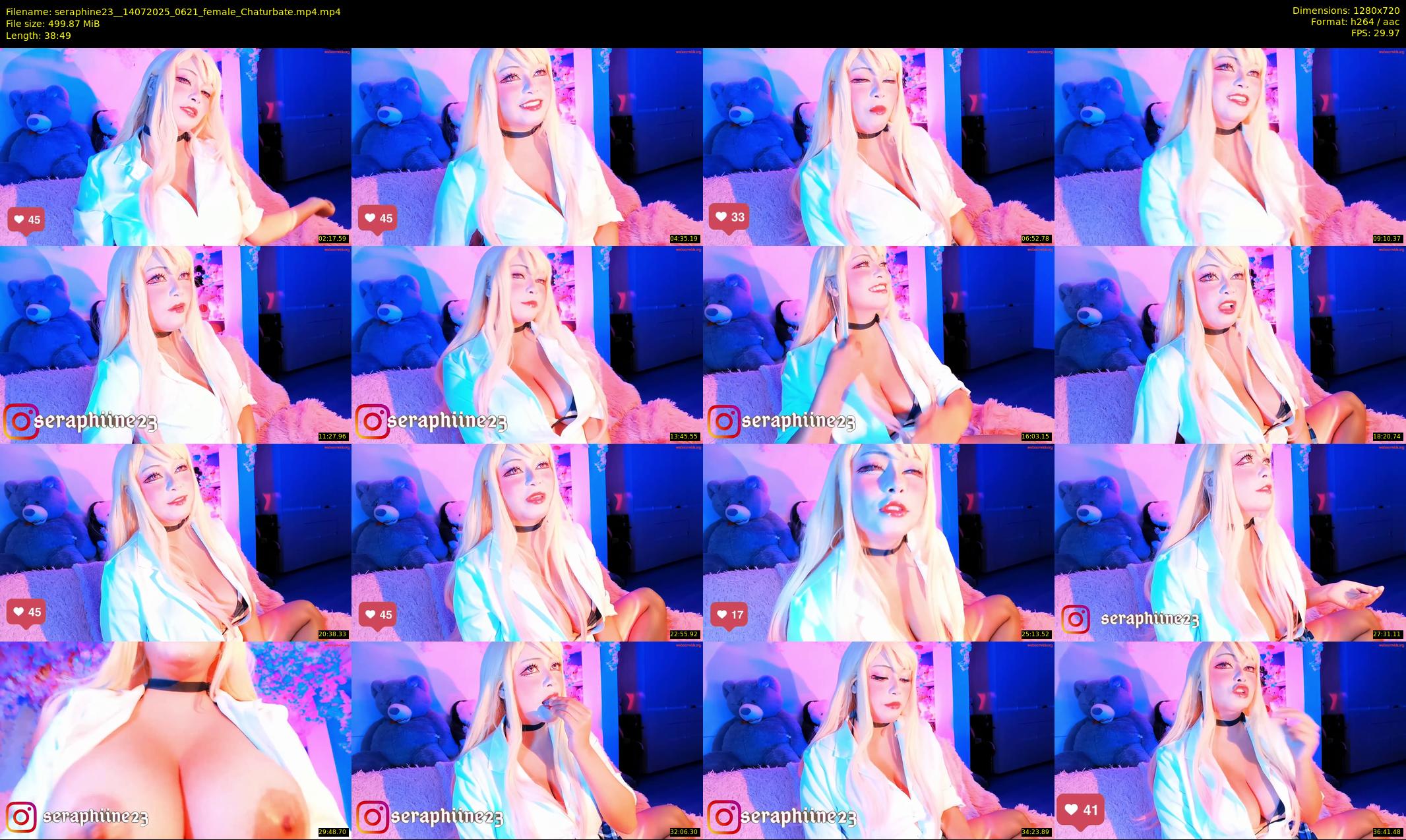 seraphine23_ — 39 minute Chaturbate female cam show recording, 720p, Jul 14, 2025
