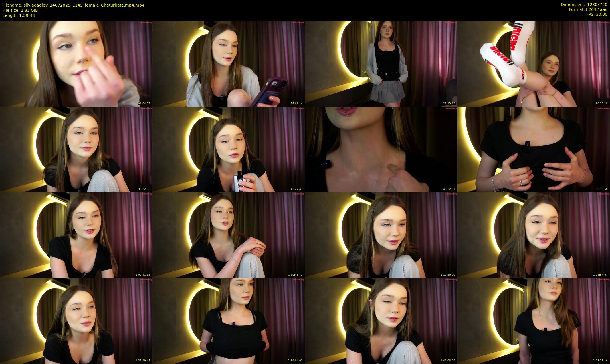silviadagley — 120 minute Chaturbate female cam show recording, 720p, Jul 14, 2025
