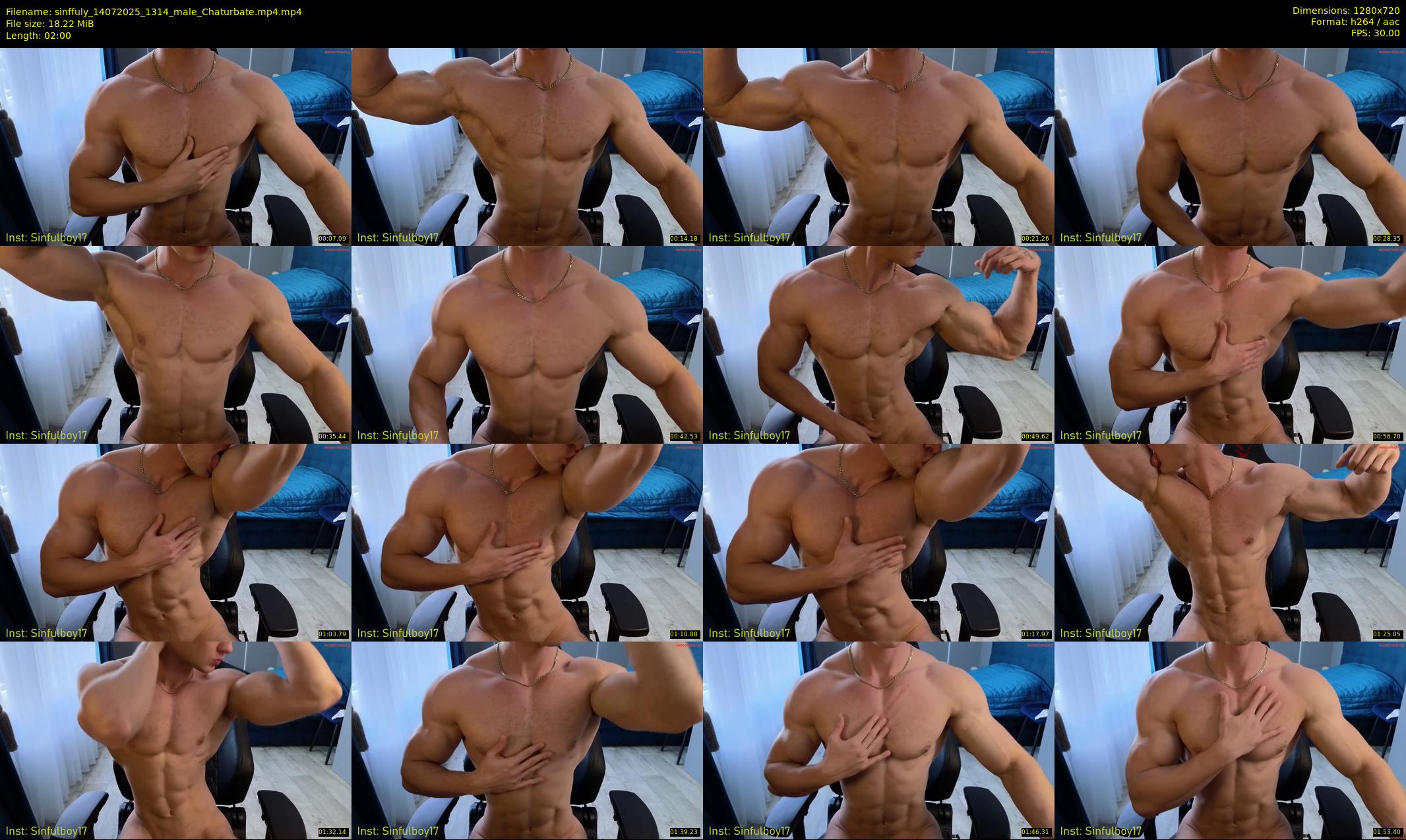 sinffuly — 2 minute Chaturbate male cam show recording, 720p, Jul 14, 2025