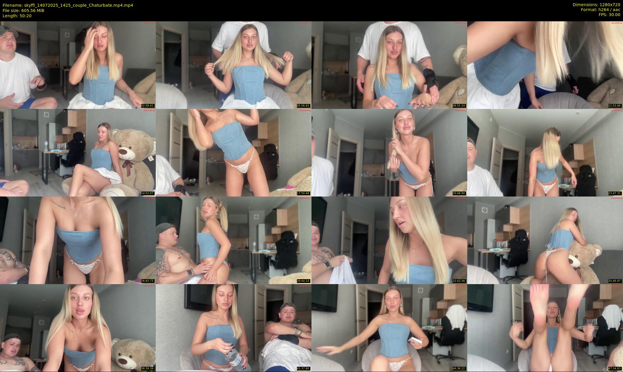 skyffi — 51 minute Chaturbate couple cam show recording, 720p, Jul 14, 2025
