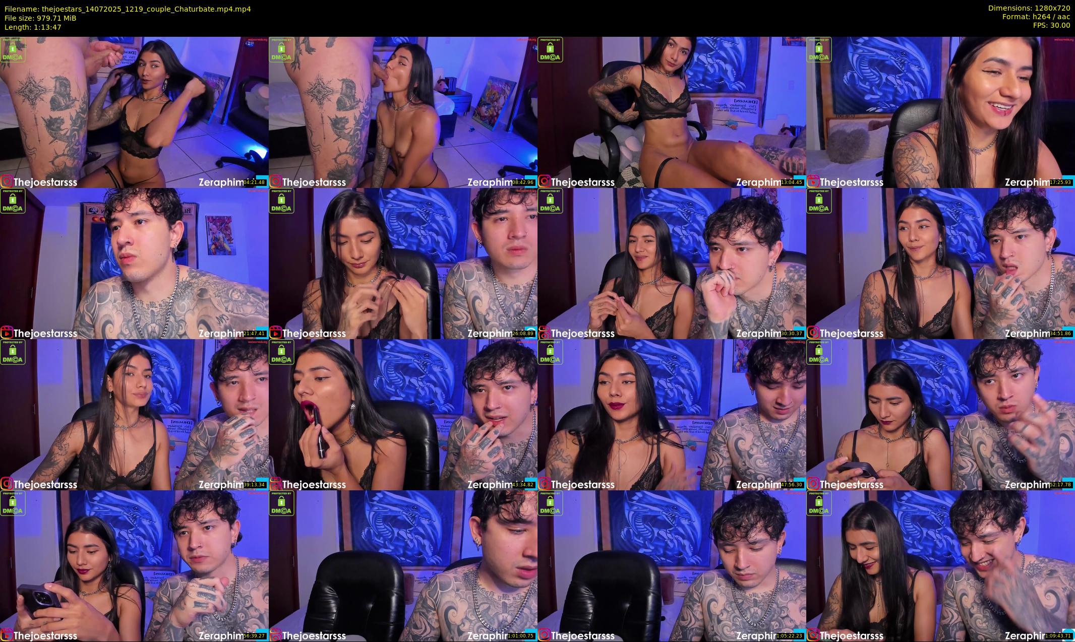 thejoestars — 74 minute Chaturbate couple cam show recording, 720p, Jul 14, 2025
