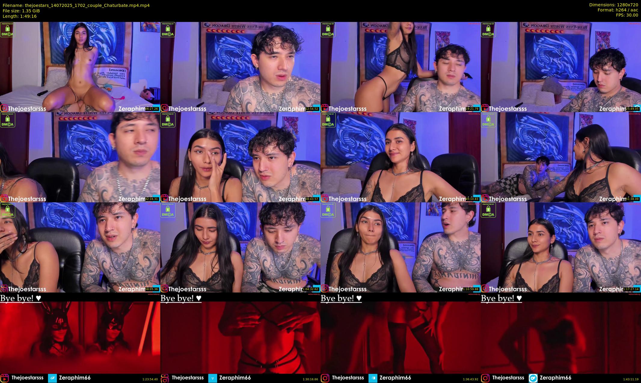 thejoestars — 110 minute Chaturbate couple cam show recording, 720p, Jul 14, 2025