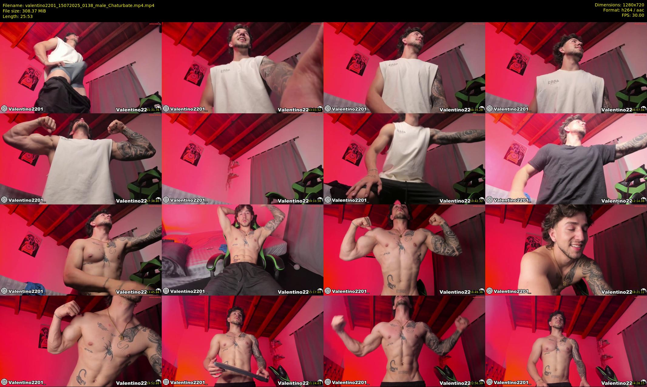 valentino2201 — 26 minute Chaturbate male cam show recording, 720p, Jul 15, 2025