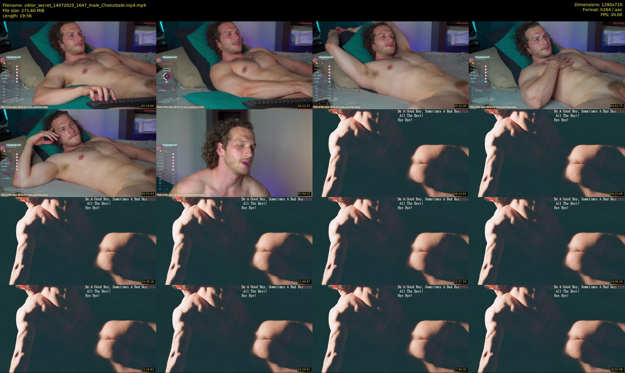 viktor_secret — 20 minute Chaturbate male cam show recording, 720p, Jul 14, 2025