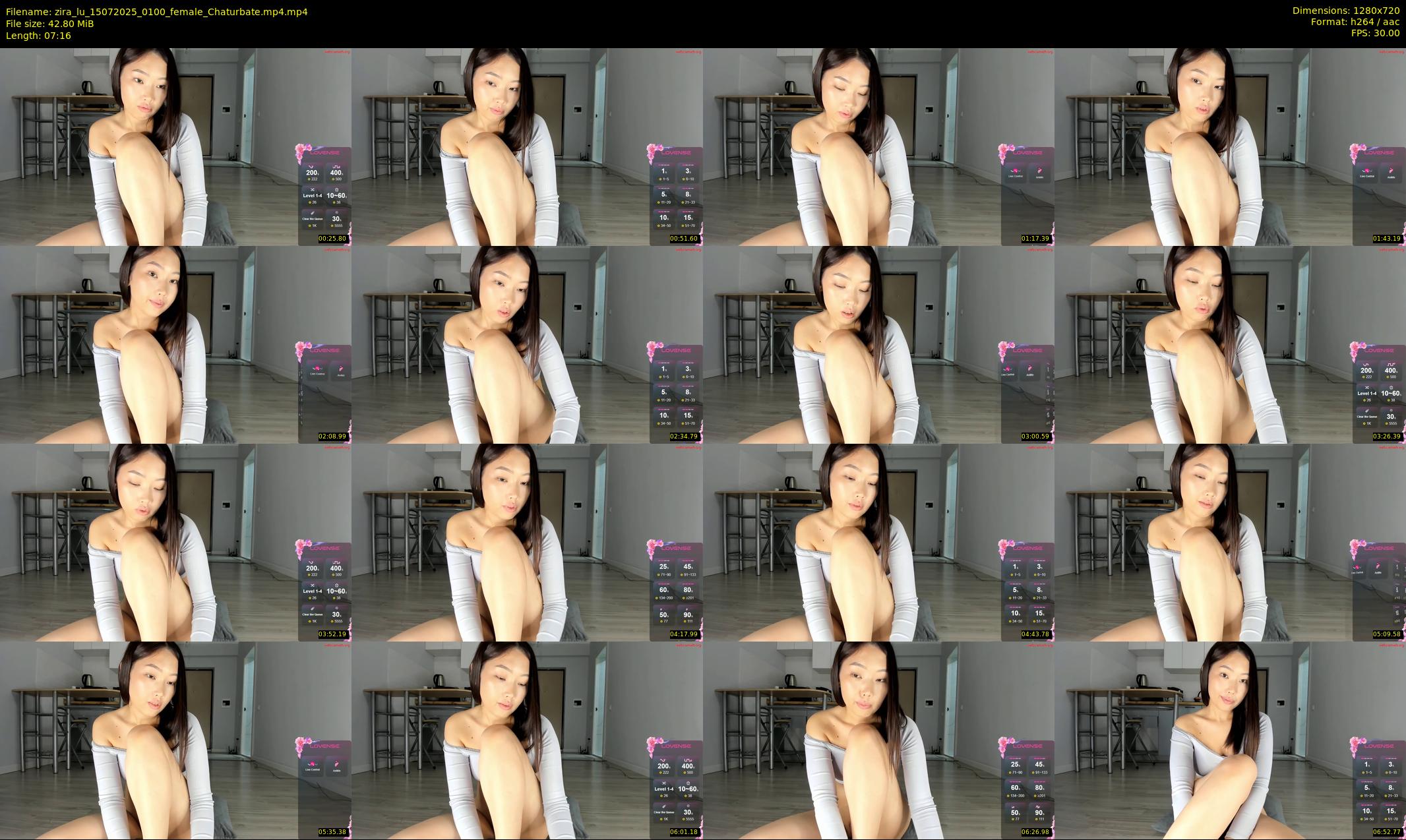 zira_lu — 8 minute Chaturbate female cam show recording, 720p, Jul 15, 2025