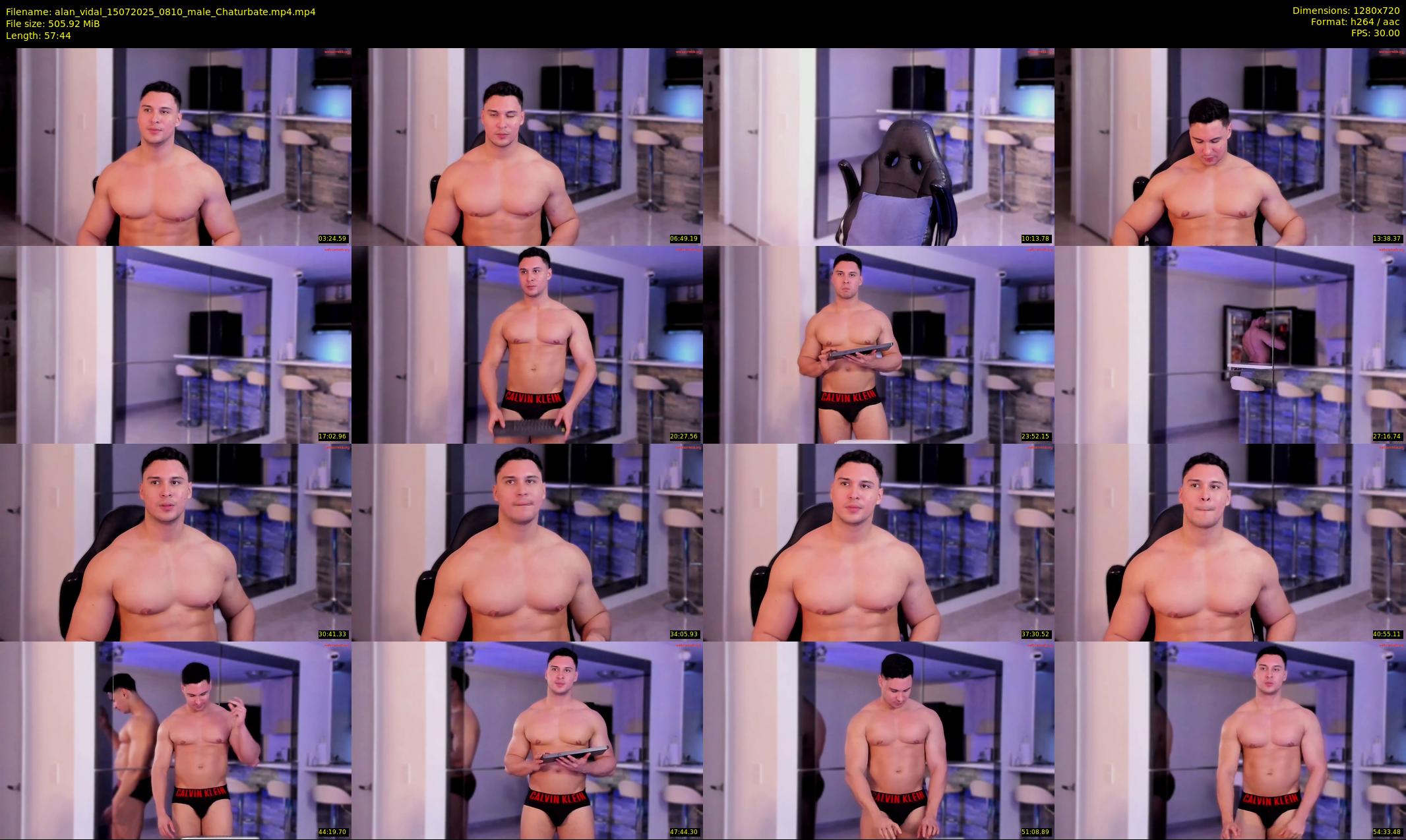 alan_vidal — 58 minute Chaturbate male cam show recording, 720p, Jul 15, 2025