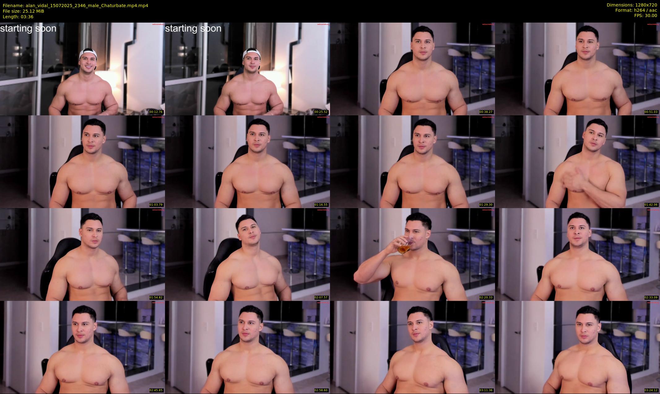 alan_vidal — 4 minute Chaturbate male cam show recording, 720p, Jul 15, 2025