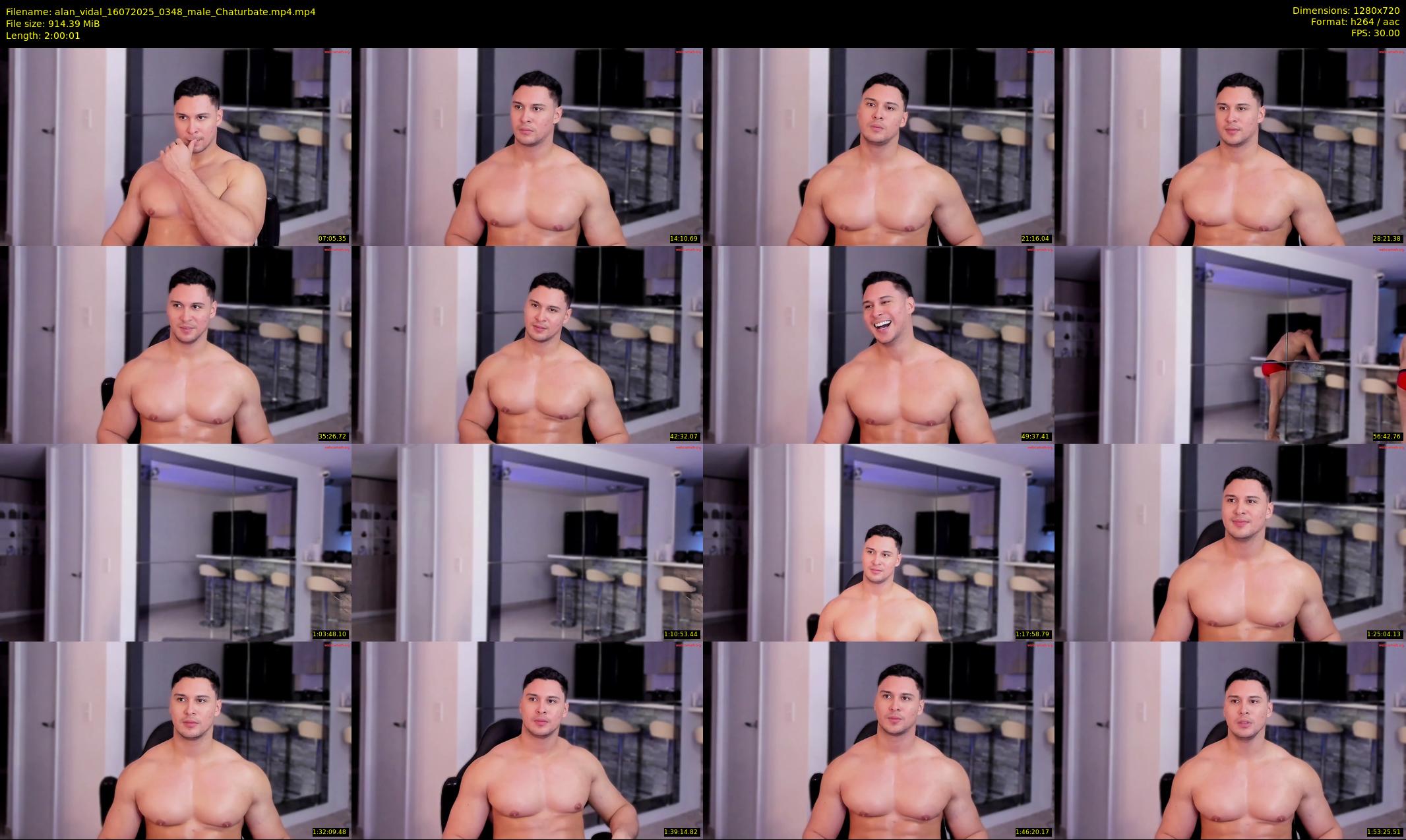 alan_vidal — 121 minute Chaturbate male cam show recording, 720p, Jul 16, 2025