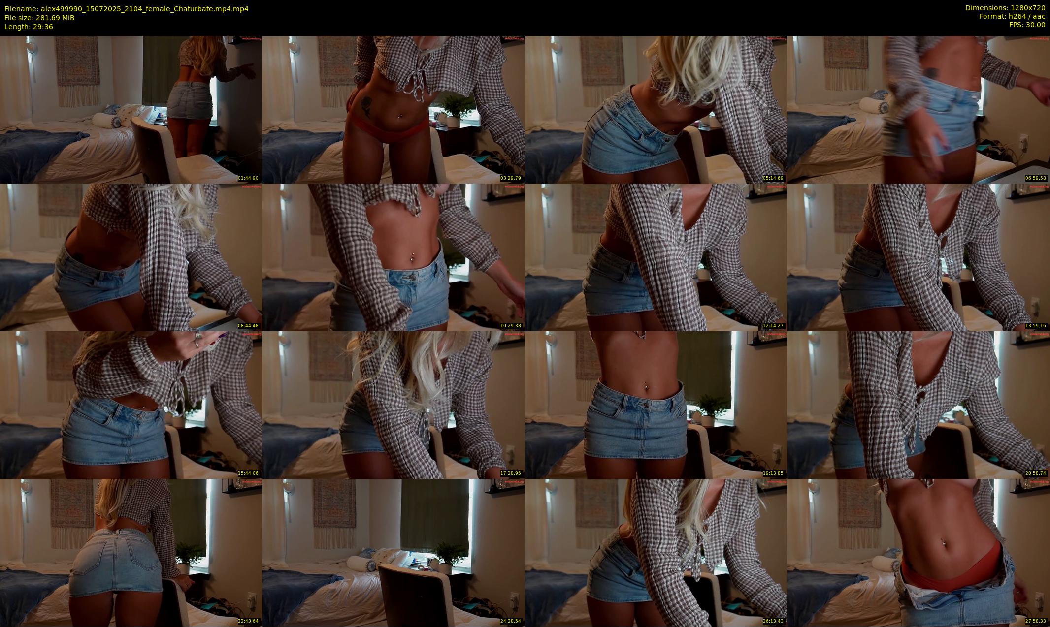 alex499990 — 30 minute Chaturbate female cam show recording, 720p, Jul 15, 2025