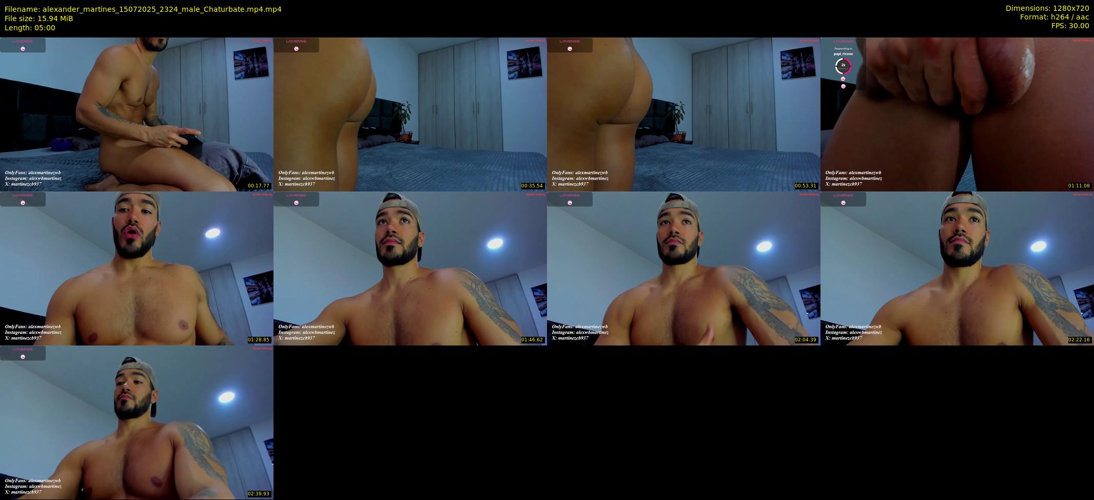 alexander_martines — 5 minute Chaturbate male cam show recording, 720p, Jul 15, 2025
