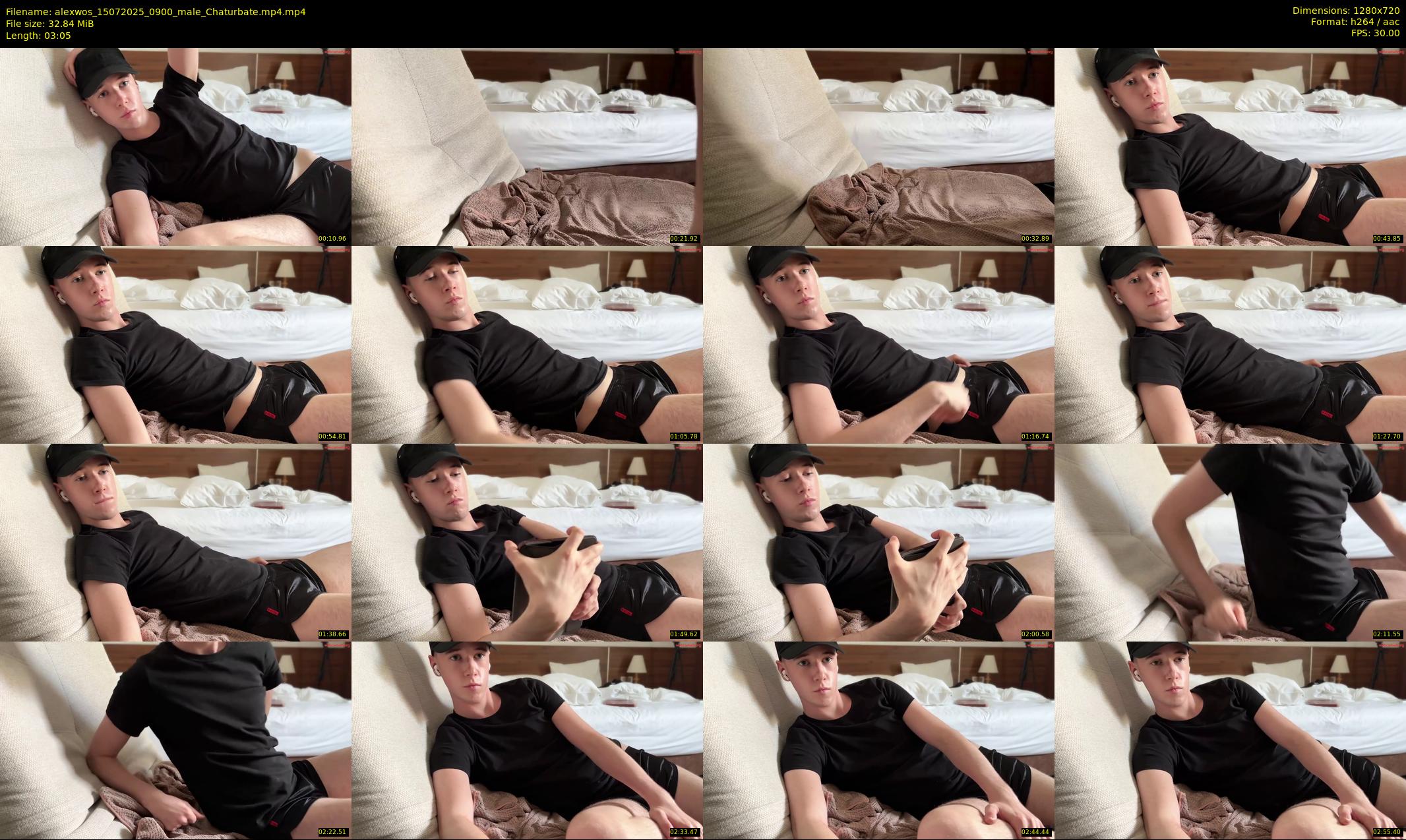 alexwos — 4 minute Chaturbate male cam show recording, 720p, Jul 15, 2025