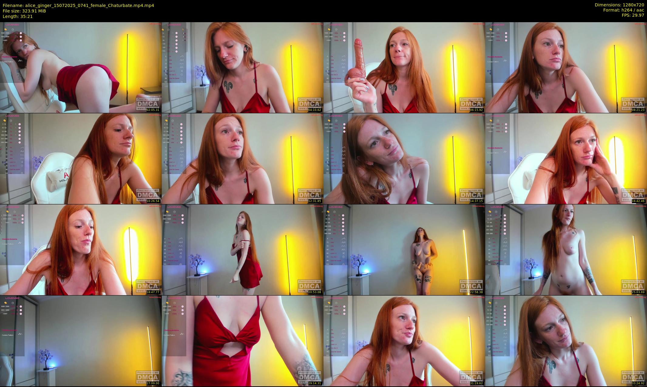 alice_ginger — 36 minute Chaturbate female cam show recording, 720p, Jul 15, 2025