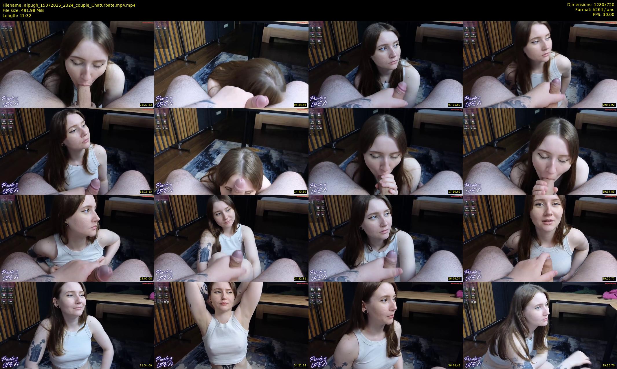 alpugh — 42 minute Chaturbate couple cam show recording, 720p, Jul 15, 2025