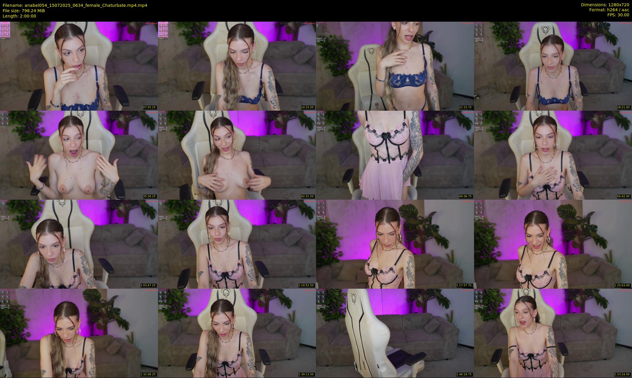 anabel054 — 120 minute Chaturbate female cam show recording, 720p, Jul 15, 2025