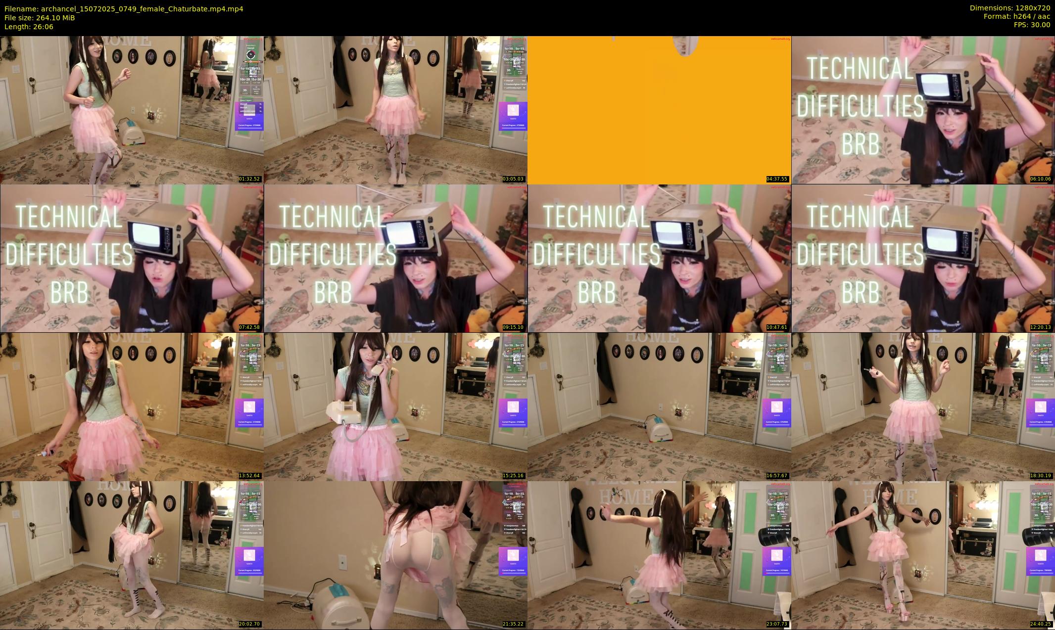 archancel — 27 minute Chaturbate female cam show recording, 720p, Jul 15, 2025