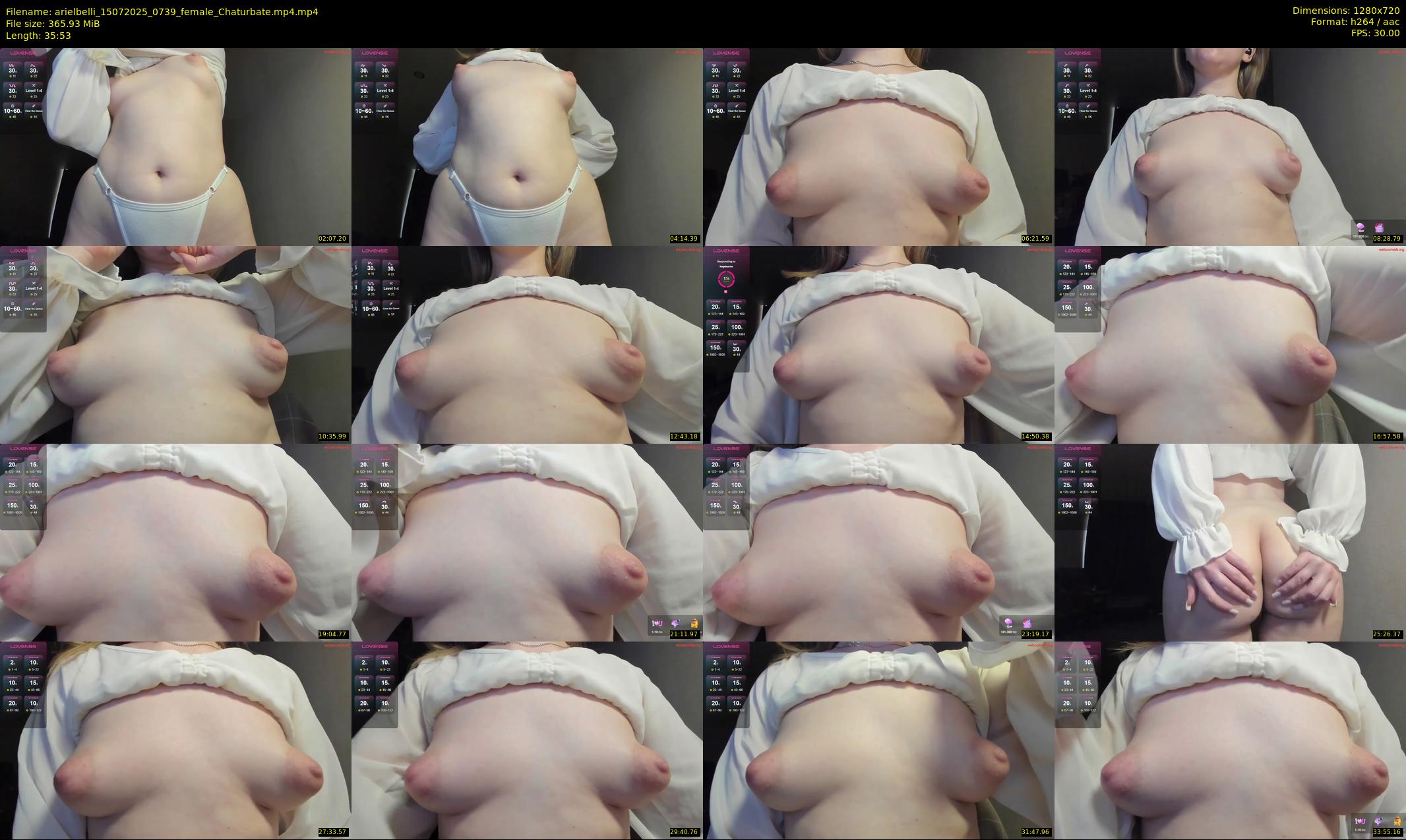 arielbelli — 36 minute Chaturbate female cam show recording, 720p, Jul 15, 2025