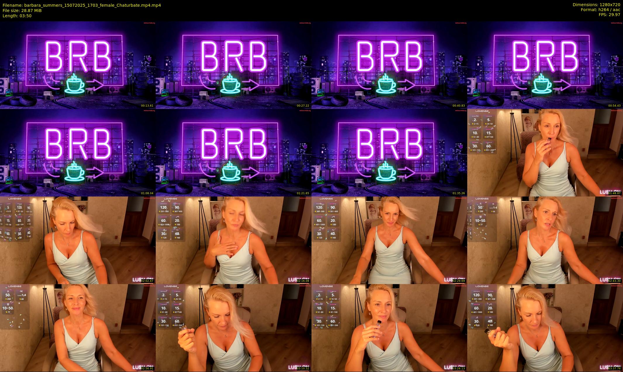 barbara_summers — 4 minute Chaturbate female cam show recording, 720p, Jul 15, 2025