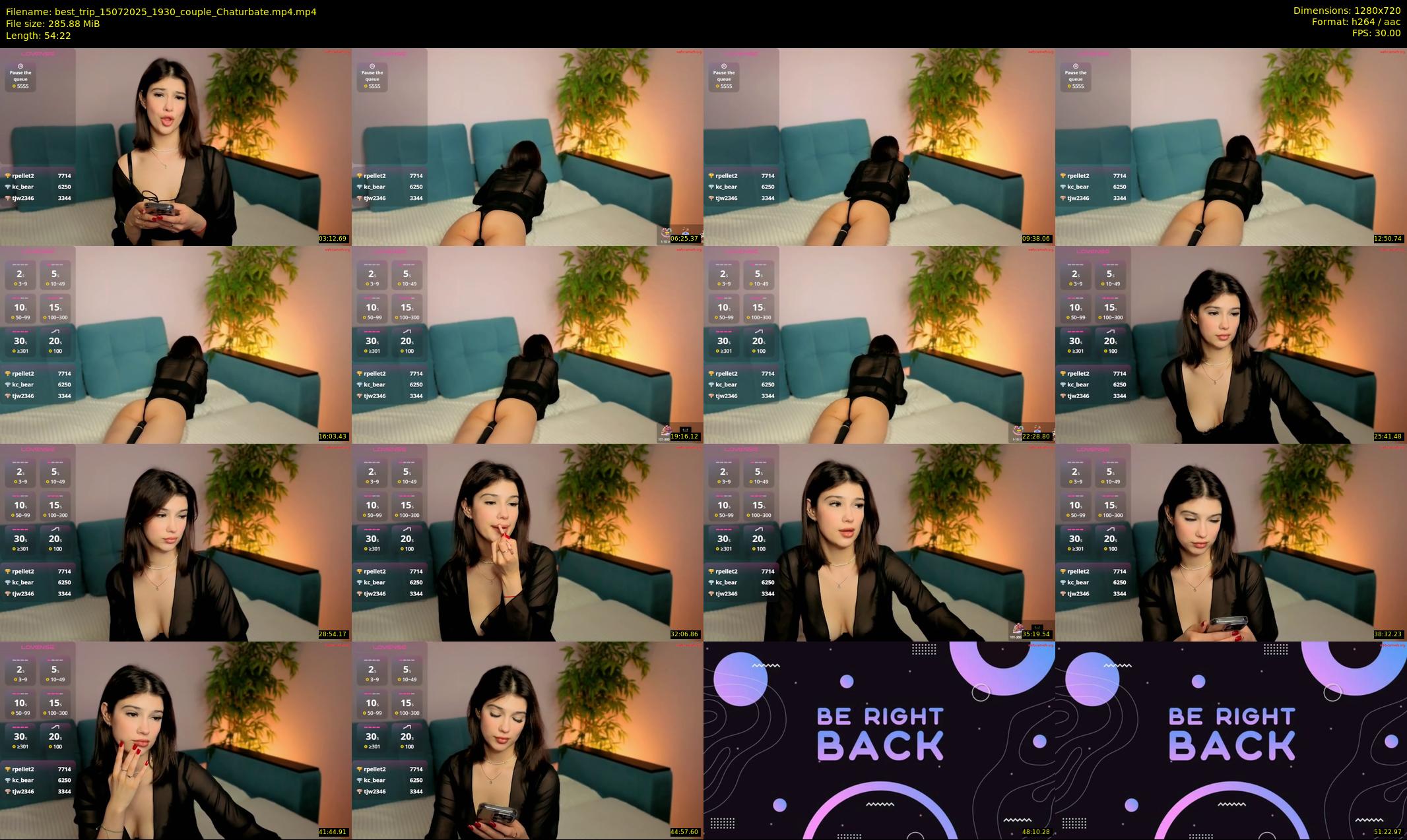best_trip — 55 minute Chaturbate couple cam show recording, 720p, Jul 15, 2025