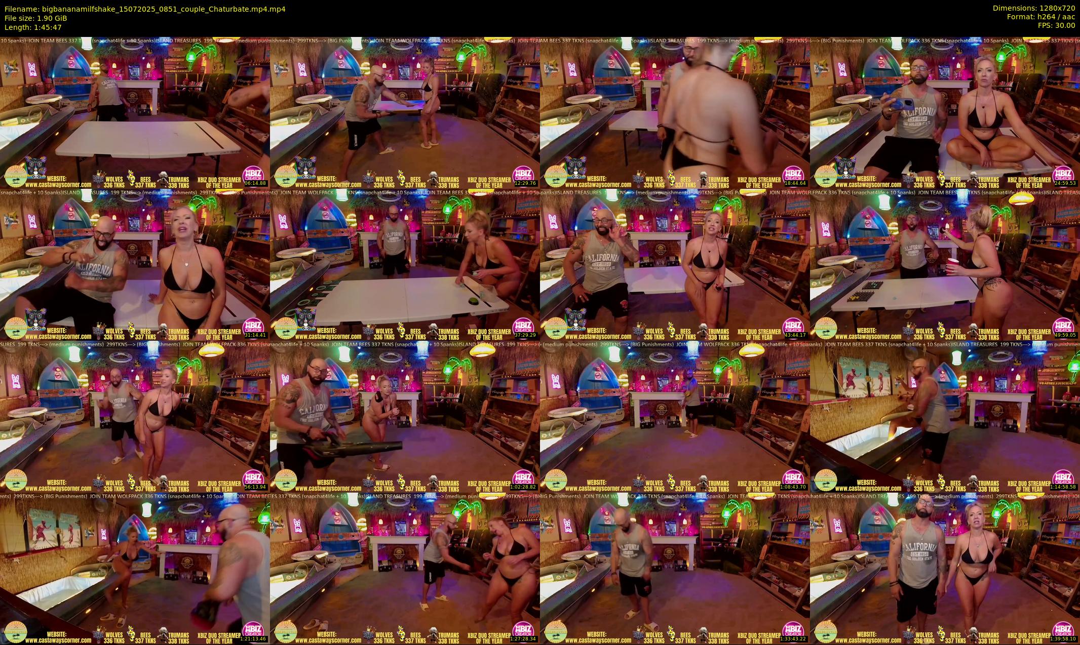 bigbananamilfshake — 106 minute Chaturbate couple cam show recording, 720p, Jul 15, 2025
