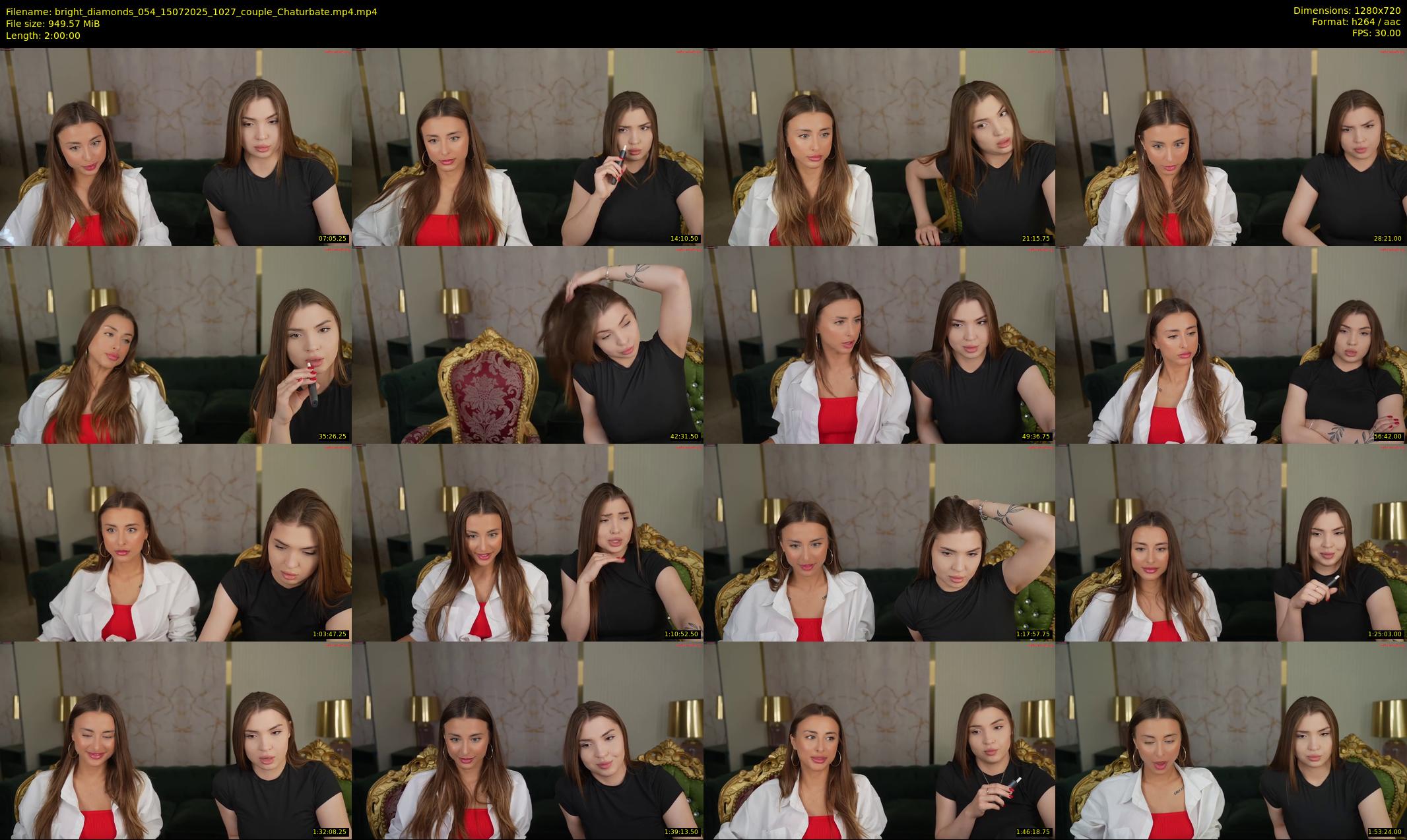 bright_diamonds_054 — 120 minute Chaturbate couple cam show recording, 720p, Jul 15, 2025