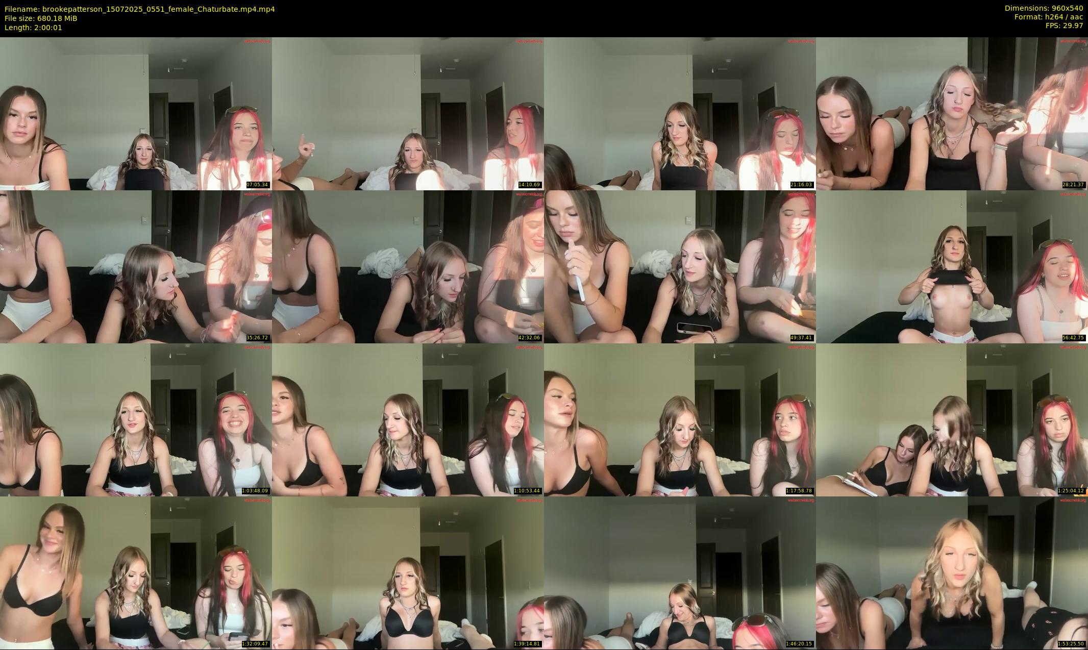 brookepatterson — 121 minute Chaturbate female cam show recording, 480p, Jul 15, 2025